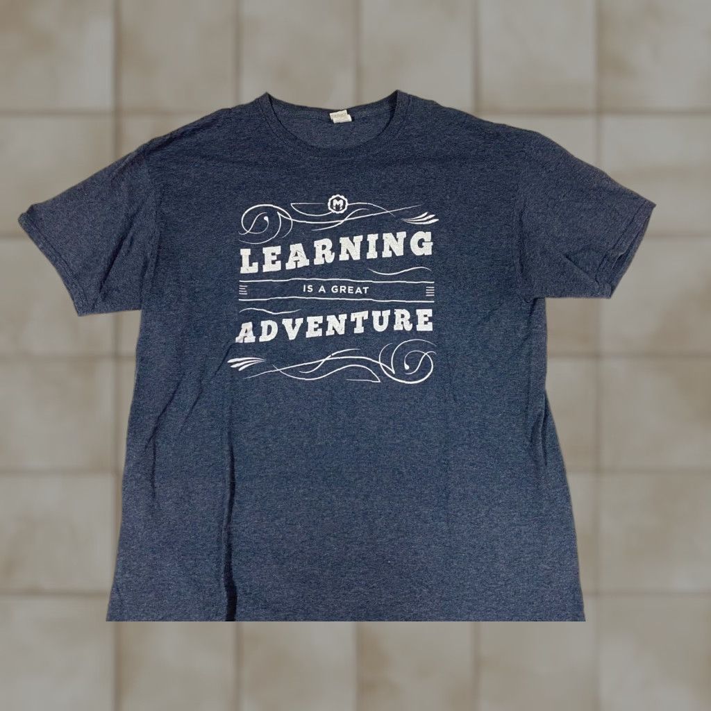 Fruit Of The Loom Learning Mens shirt L blue Great Adventure T-Shirt Fruit of the Loom Crew Neck Short Sleeve Cotton Logo Harry Potter Classic 90s Mens Regular None Size US L / EU 52-54 / 3 - 1 Thumbnail