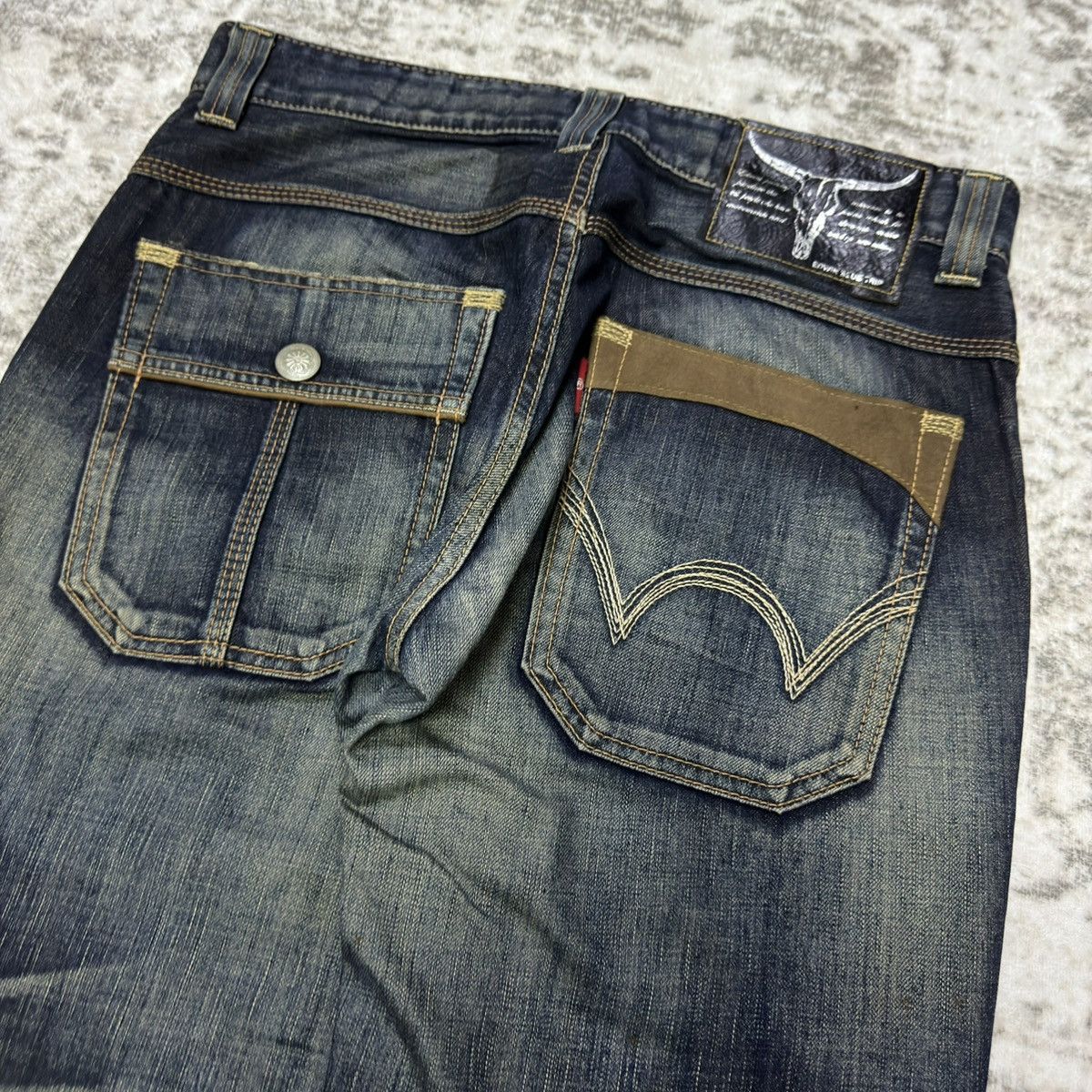 Edwin Vintage Edwin Blue Trip 512 Bush Pocket Mud Wash Jeans Size US 32 / EU 48 - 10 Thumbnail