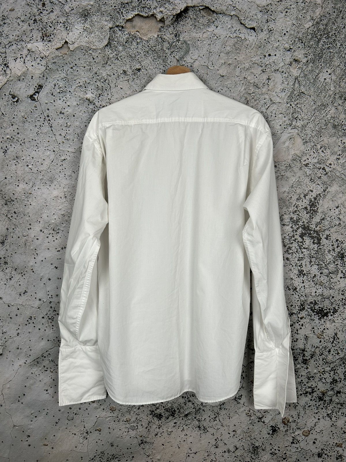 Yves Saint Laurent Vintage Yves Saint Laurent Pour Homme White Designer Shirt Size US L / EU 52-54 / 3 - 4 Thumbnail