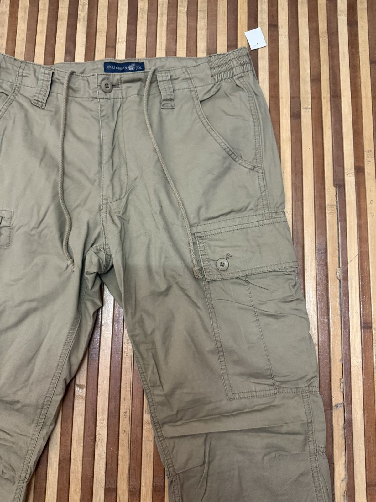 Caribbean Vintage CARIBBEAN Cargo Pants Big Pockets Streetwear W33X31 Size US 33 - 4 Thumbnail