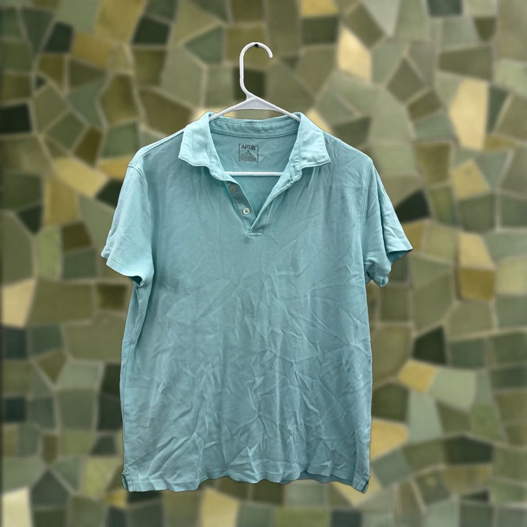 Apt. 9 Apt. 9 Womens Shirt Medium Blue Collared Short Sleeve Polo Size M / US 6-8 / IT 42-44 - 1 Thumbnail