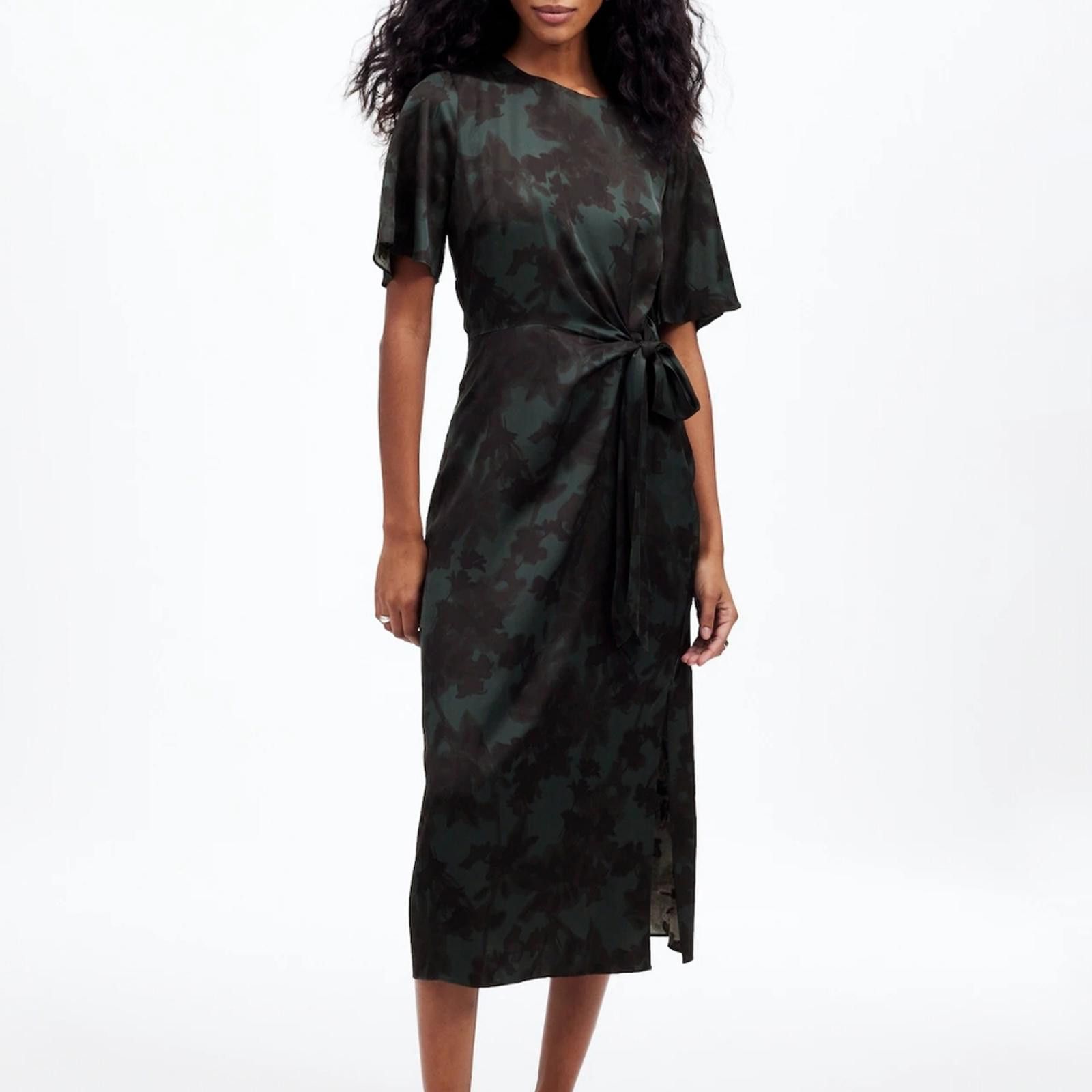 Madewell Madewell Tie-Waist Midi Dress in Floral Size XXS / US 00 / IT 34 - 1 Thumbnail