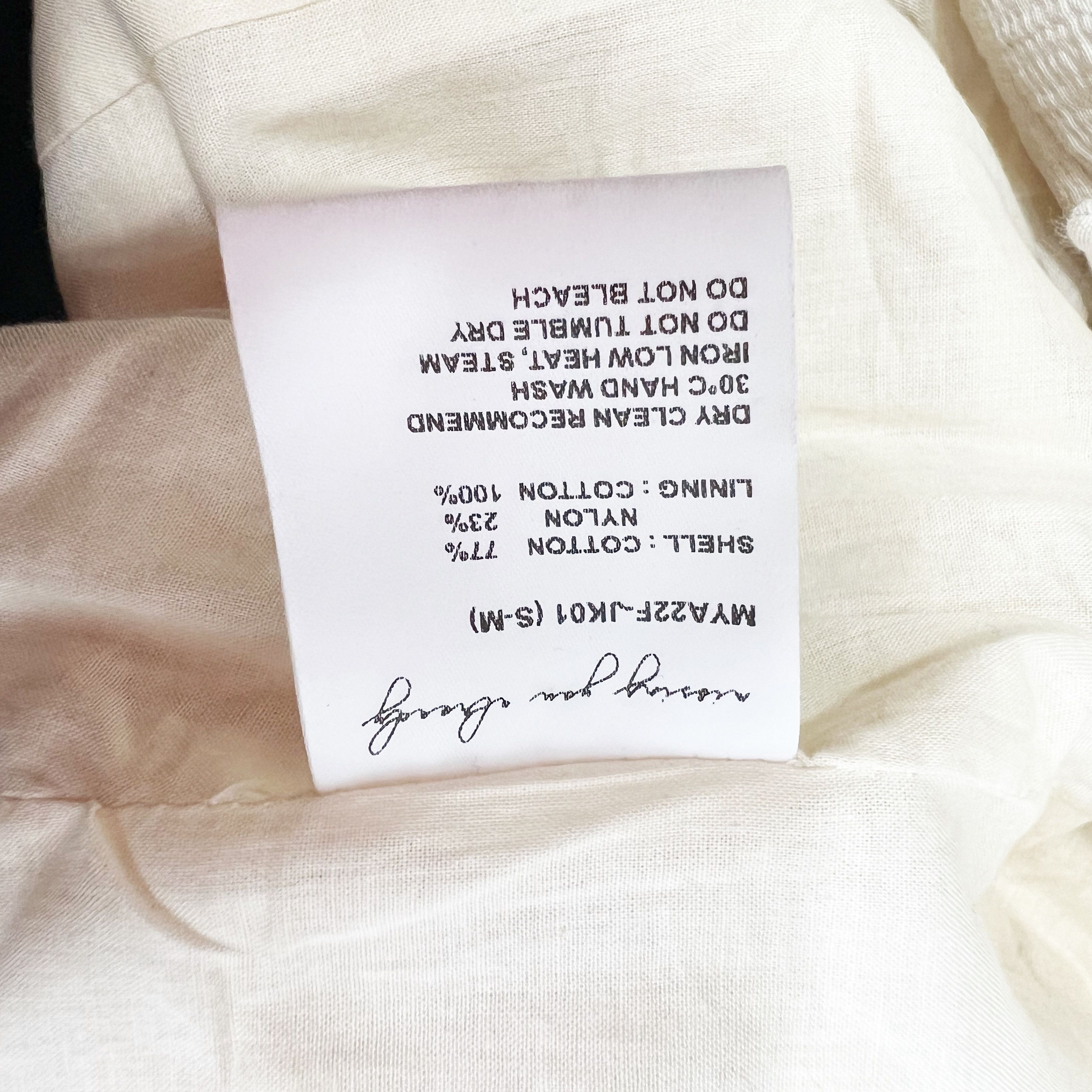 Other Missing You Already Off White High Neck Draped Overcoat Size L / US 10 / IT 46 - 3 Thumbnail
