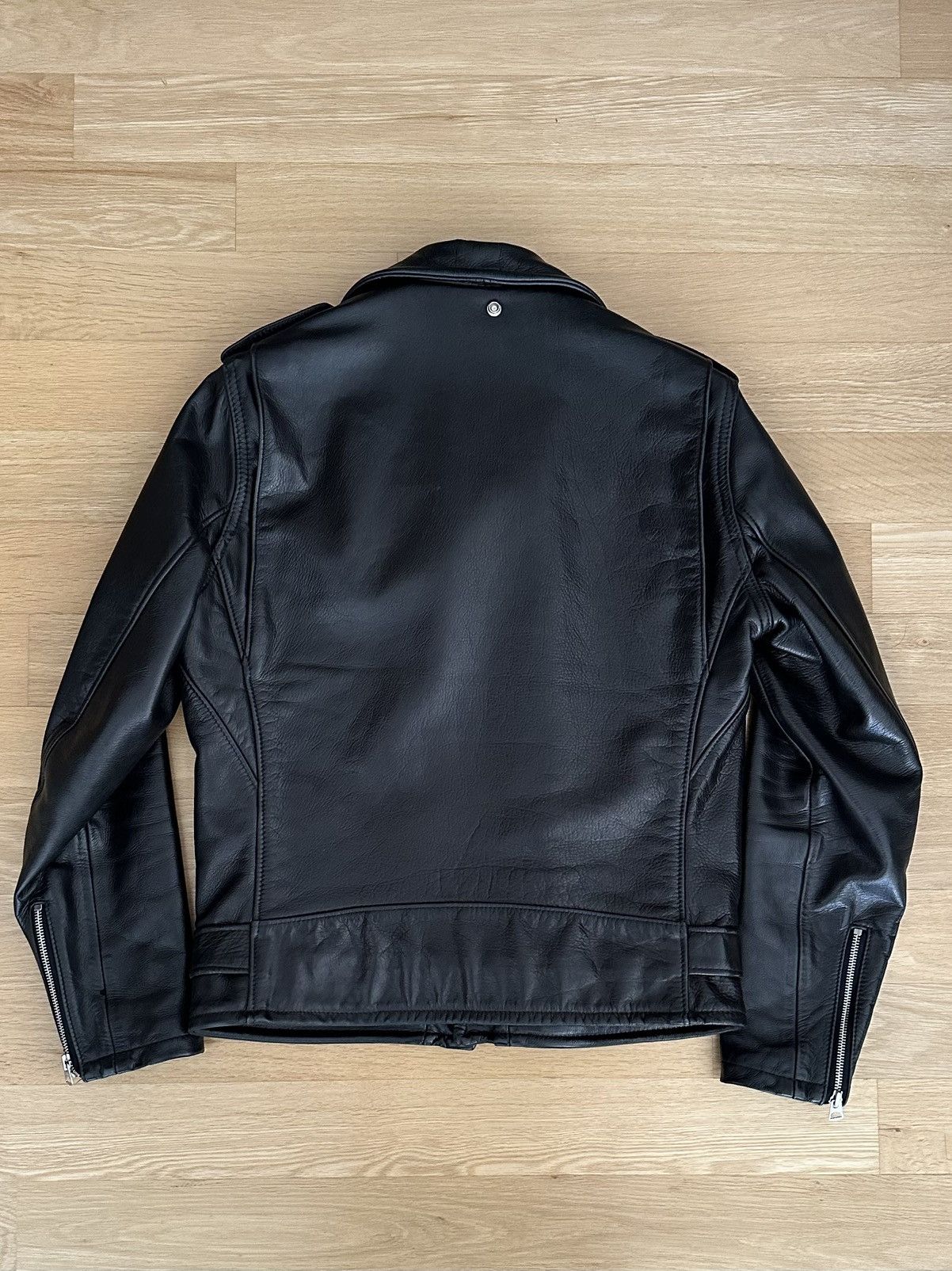 Schott 519 Pebbled Cowhide 'One Star' Perfecto Motorcycle Jacket Size US M / EU 48-50 / 2 - 7 Thumbnail