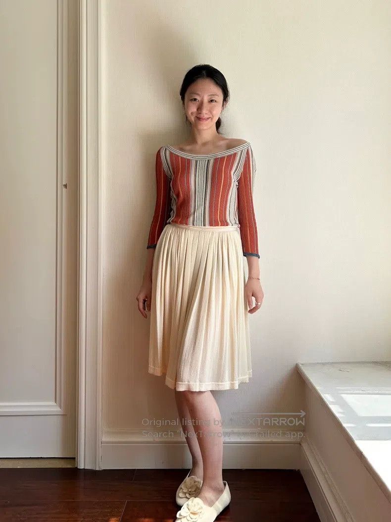 Hermes Hermes One-shoulder Seven-eighths Sleeve Slim Top Size S / US 4 / IT 40 - 6 Thumbnail