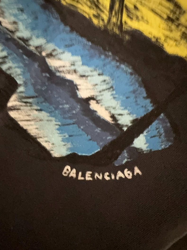 Balenciaga Balenciaga Paris letter architectural printing round neck Size US XXS / EU 40 - 5 Thumbnail