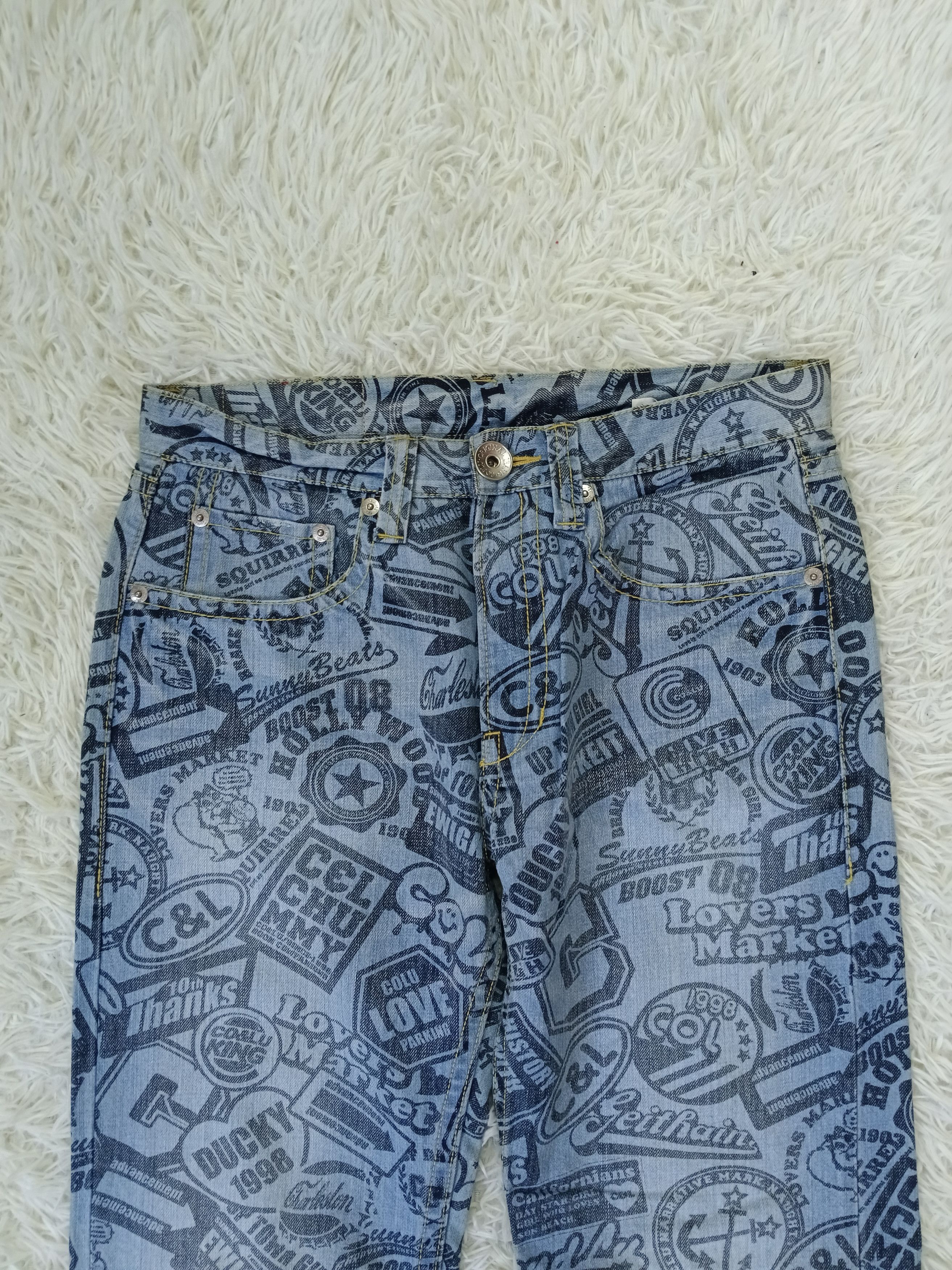 Japanese Brand INSANE 90s CO&LU FULLPRINT Size US 33 - 3 Thumbnail