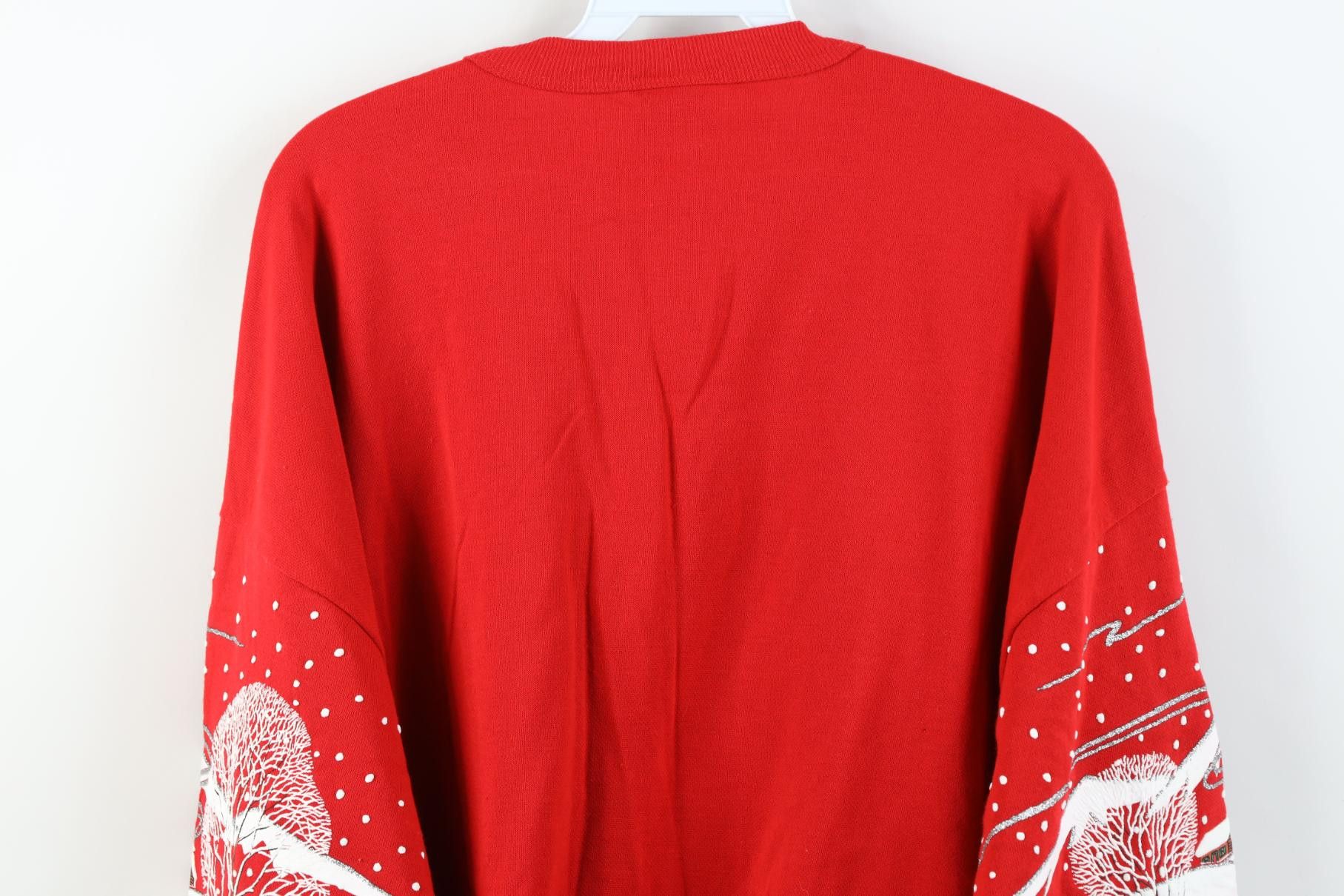 Vintage Vintage 90s Print Christmas Country Farmhouse Sweatshirt USA Size XXL / US 16-18 / IT 52-54 - 14 Thumbnail