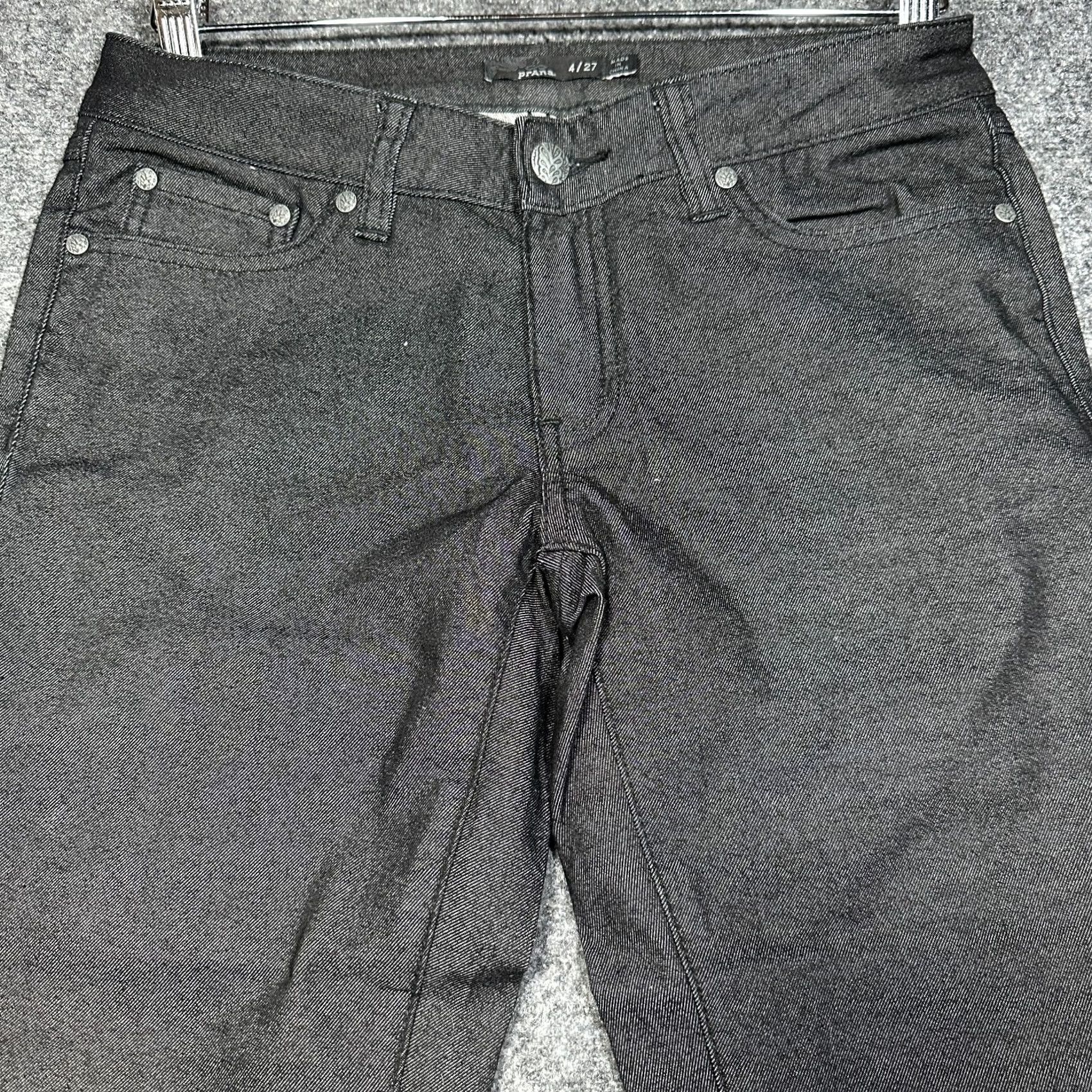 Prana Prana Jeans Womens 27 Ankle Black Organic Cotton Stretch Pockets Denim 5-Pocket Design Modern Classic Womens Jeans 27 Black Size 27" / US 4 / IT 40 - 3 Thumbnail