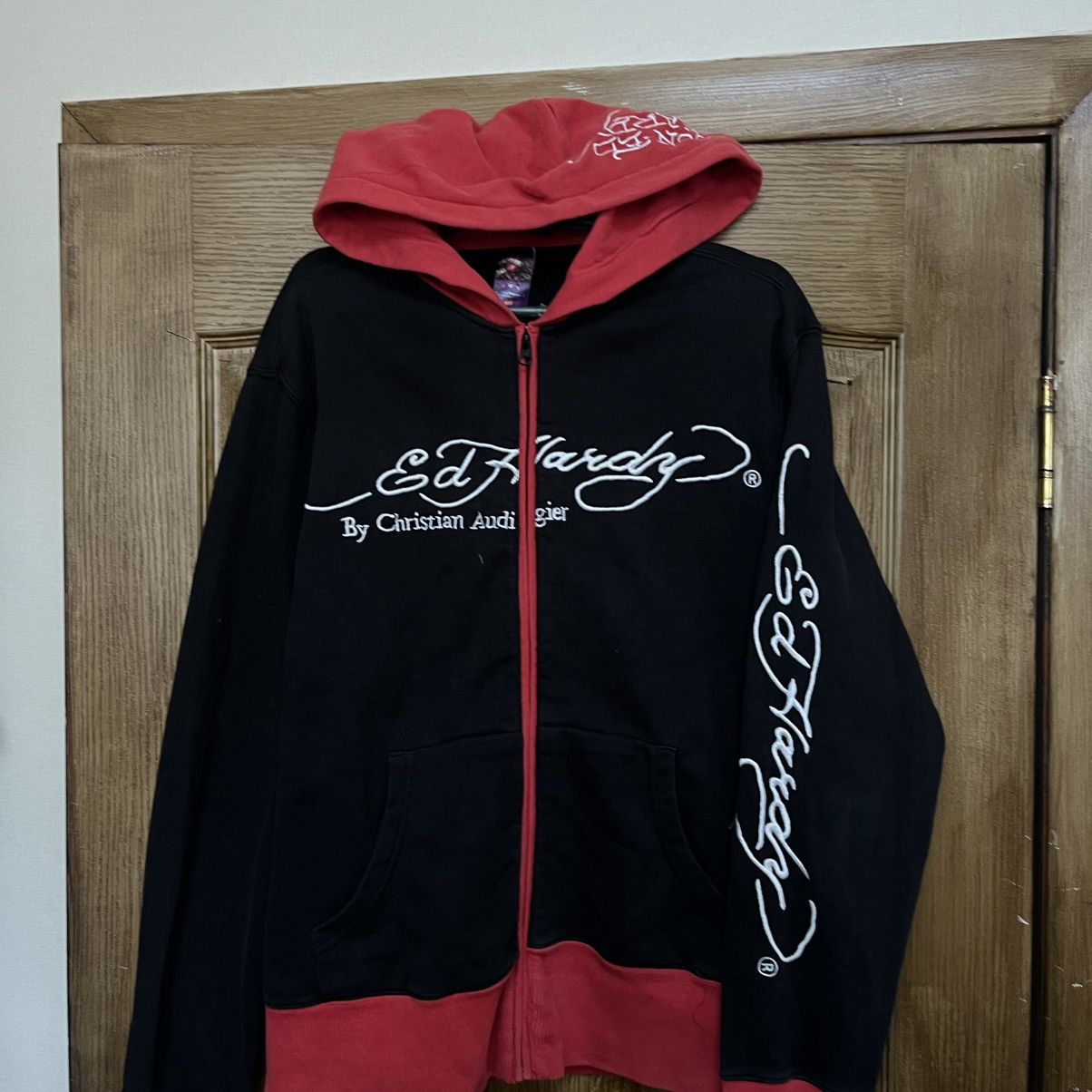 Ed Hardy Vintage Y2K Ed Hardy Zip Hoodie Size US M / EU 48-50 / 2 - 4 Thumbnail