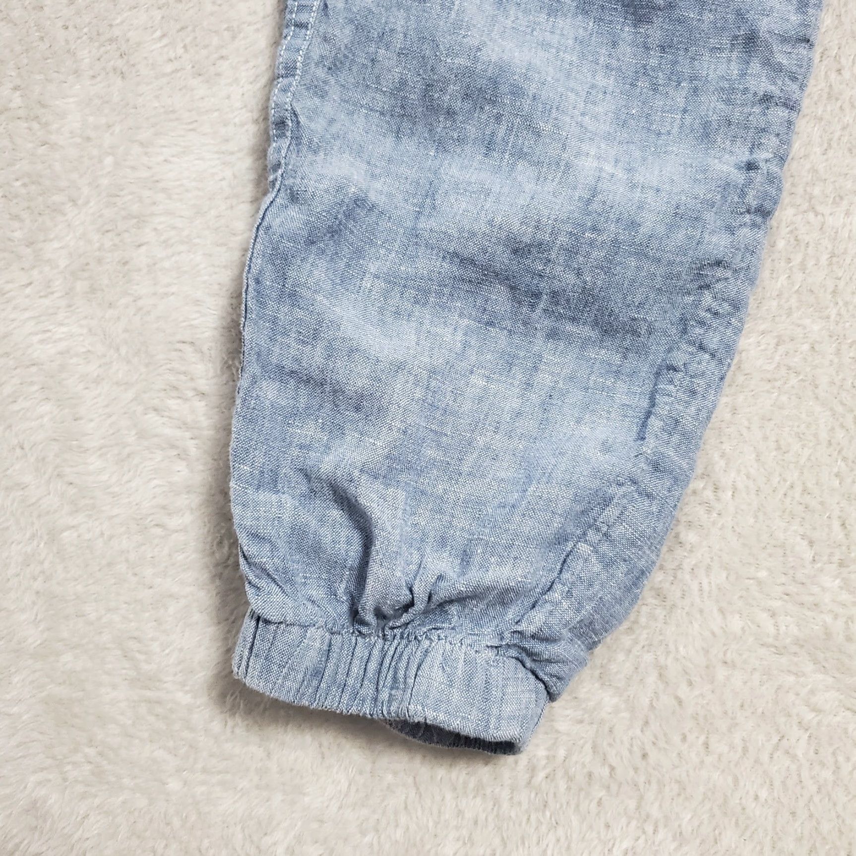 Athleta Athleta Pants Women 6P Blue Cabo Linen Jogger Elastic Waist Zip Pockets Beachy Size 28" / US 6 / IT 42 - 7 Thumbnail