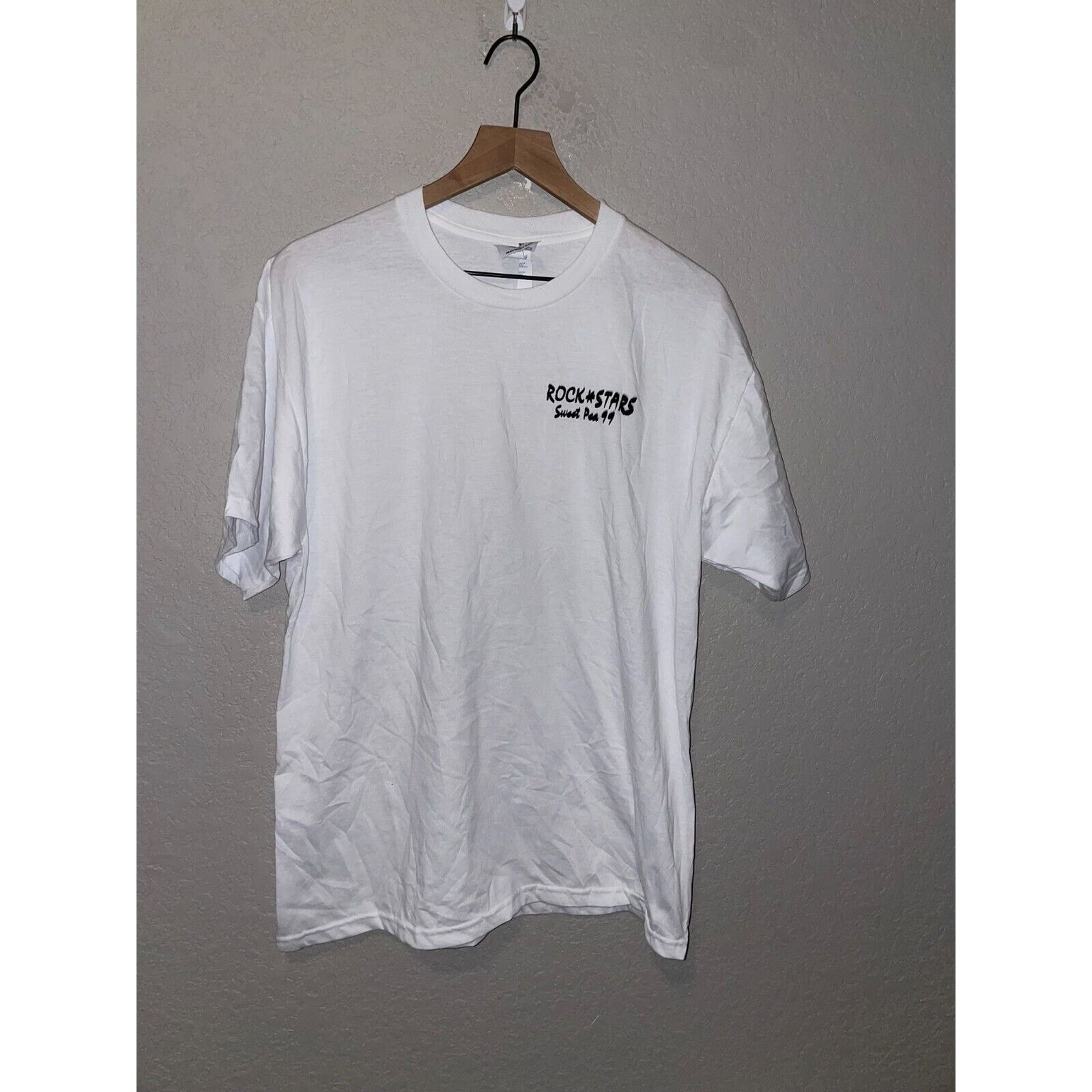Jerzees Vintage Sweet Pea Festival Shirt Rock Stars White Tee 1999 L Size US L / EU 52-54 / 3 - 1 Thumbnail