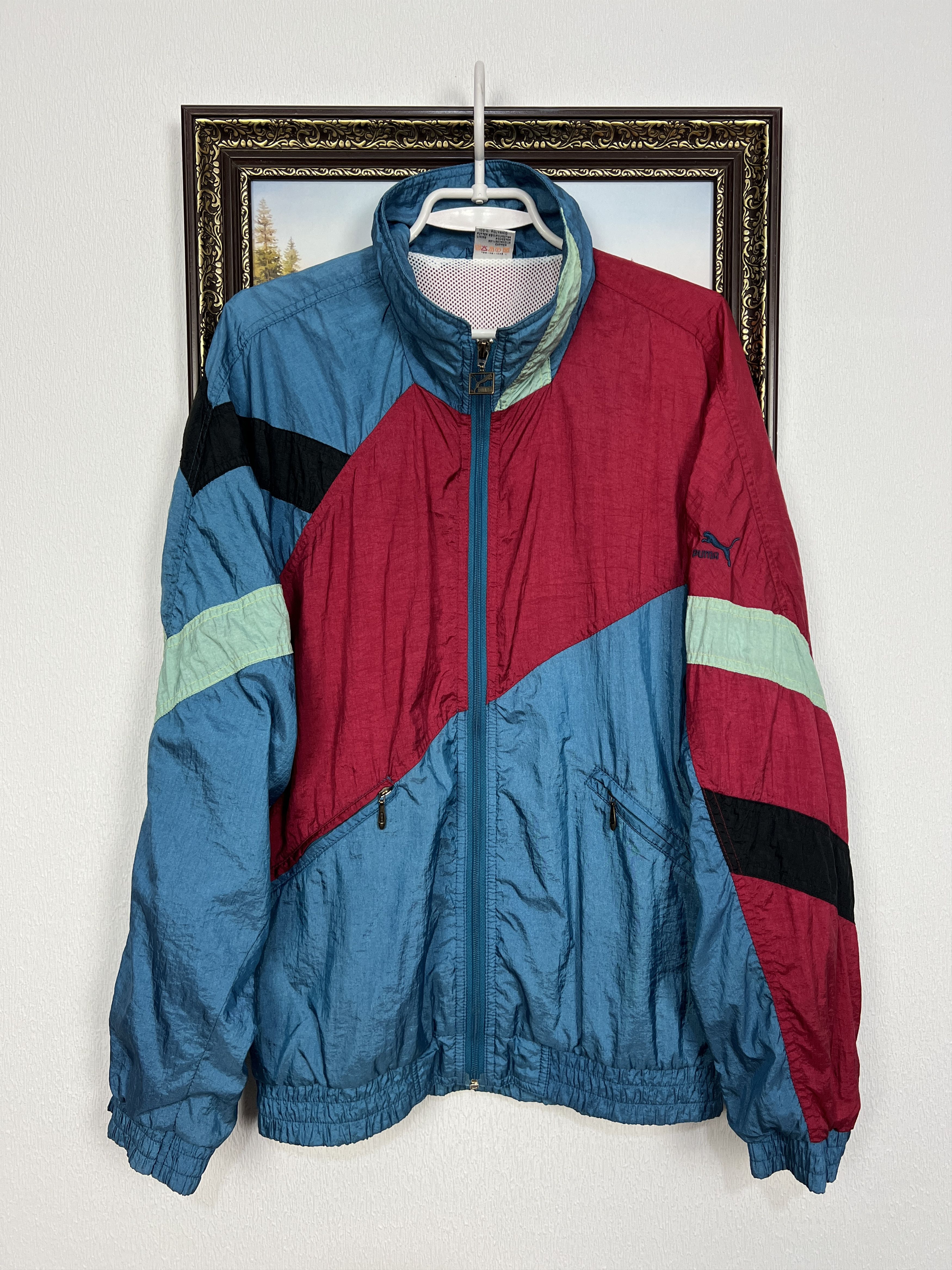 Puma Vintage 80's Sport Track Suit Jacket Pants Set Hype Rare Size US L / EU 52-54 / 3 - 2 Thumbnail