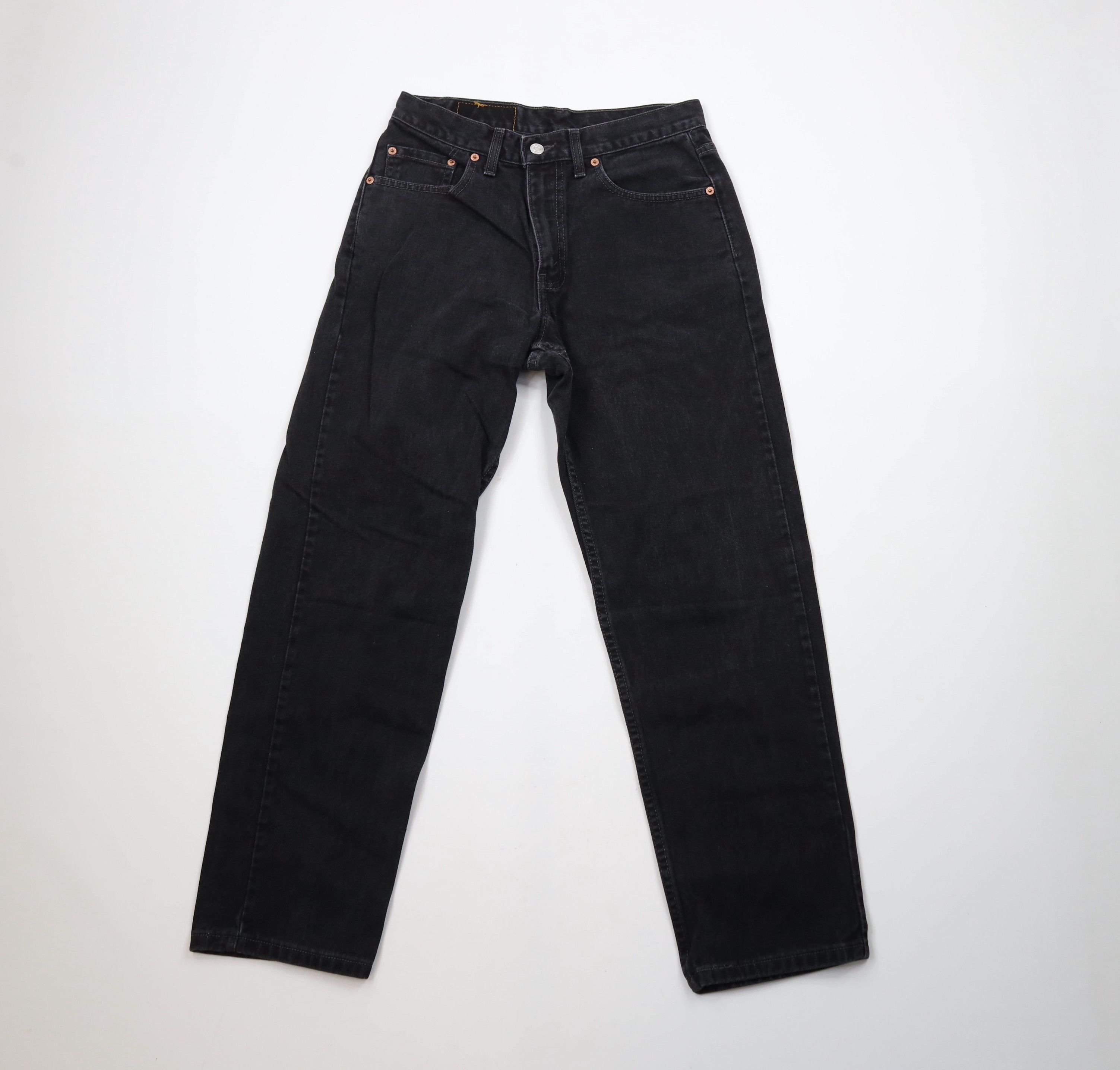 Levi's × Vintage Vintage Y2K 2000 Levis 550 Fit Denim Jeans Black Cotton Size US 29 - 1 Thumbnail