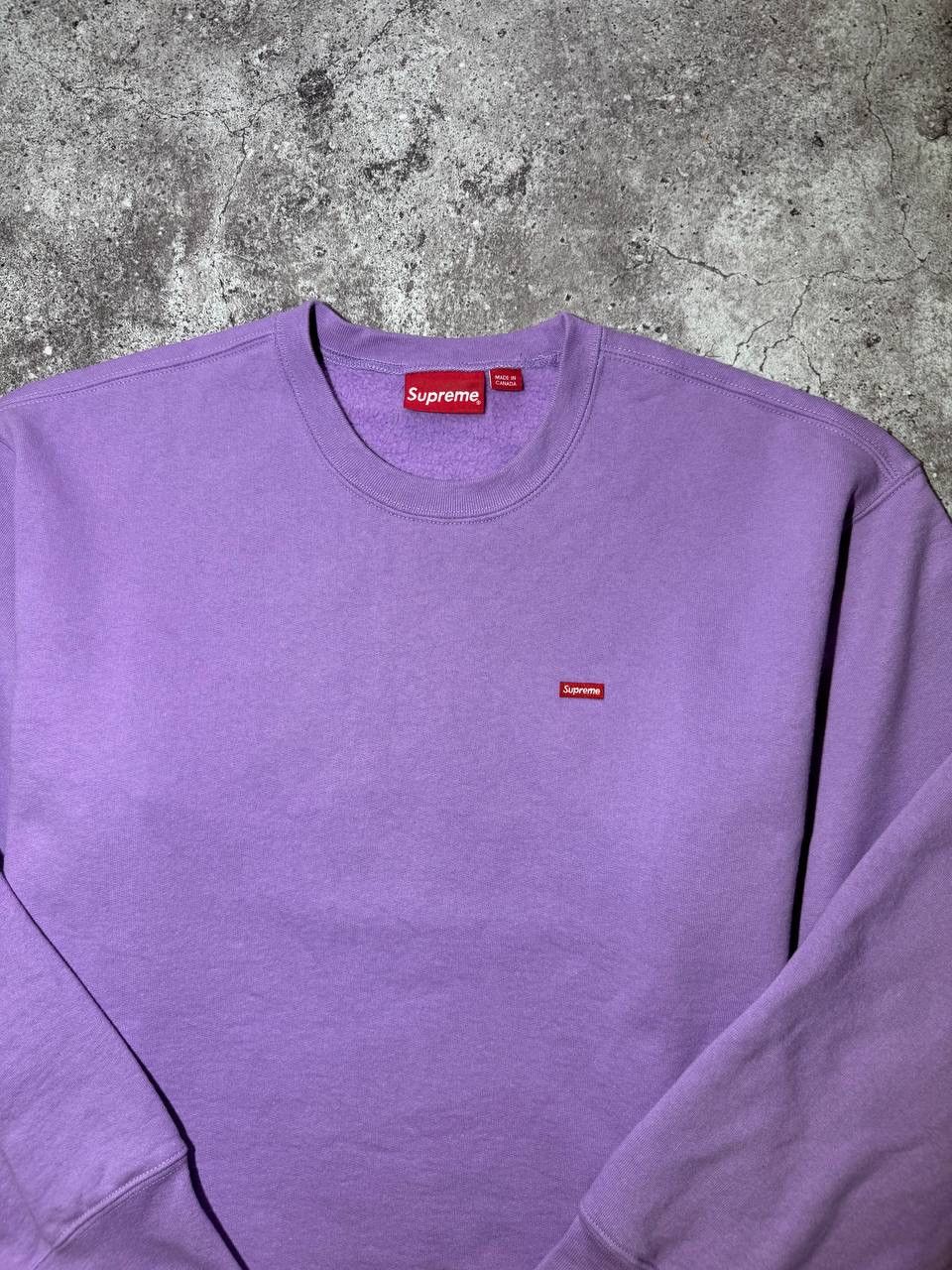 Supreme Supreme FW19 Small Box Crewneck Sweatshirt Light Violet Size US L / EU 52-54 / 3 - 2 Thumbnail