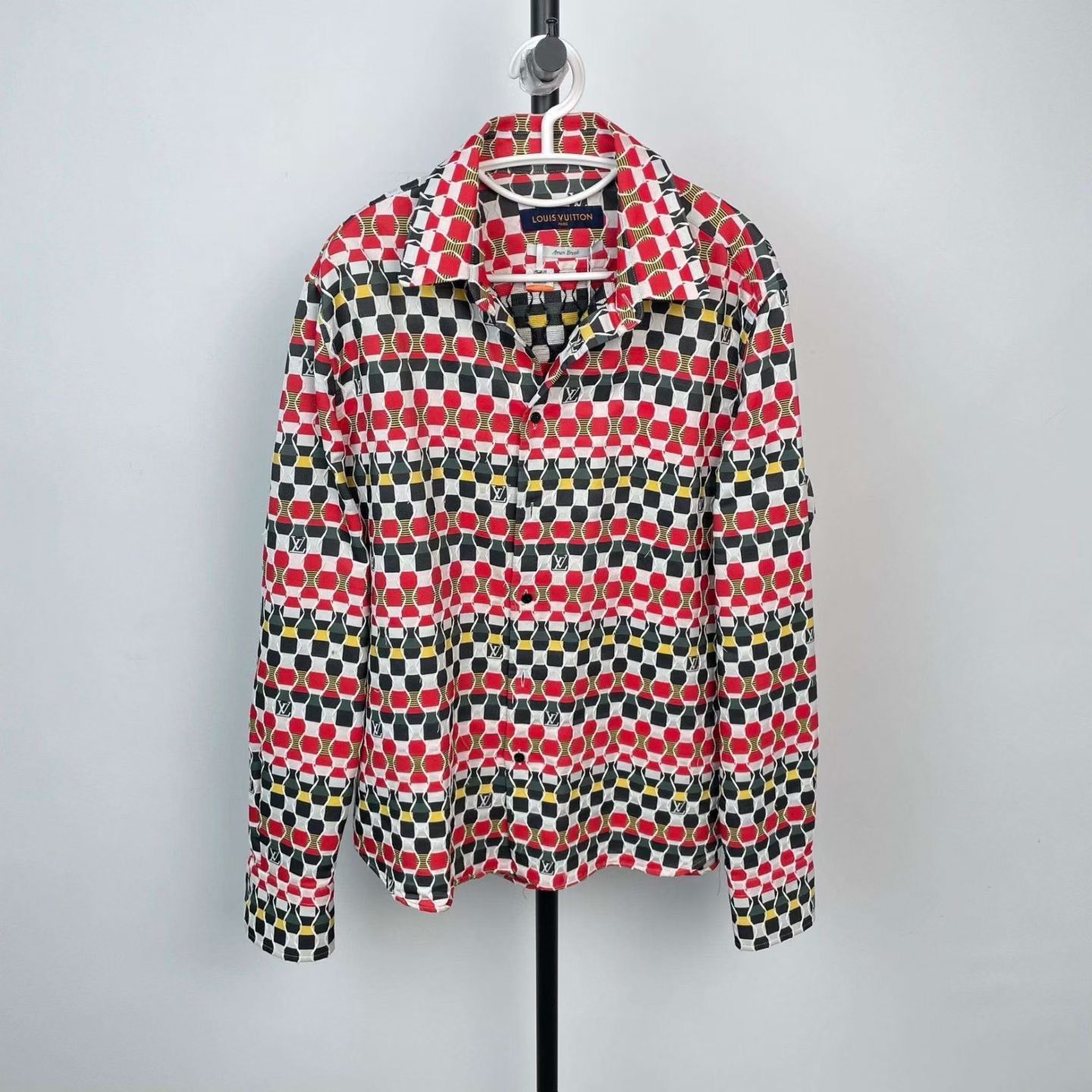 Louis Vuitton Louis Vuitton Checkered Logo Knitted Shirt Jacket Size US M / EU 48-50 / 2 - 1 Thumbnail