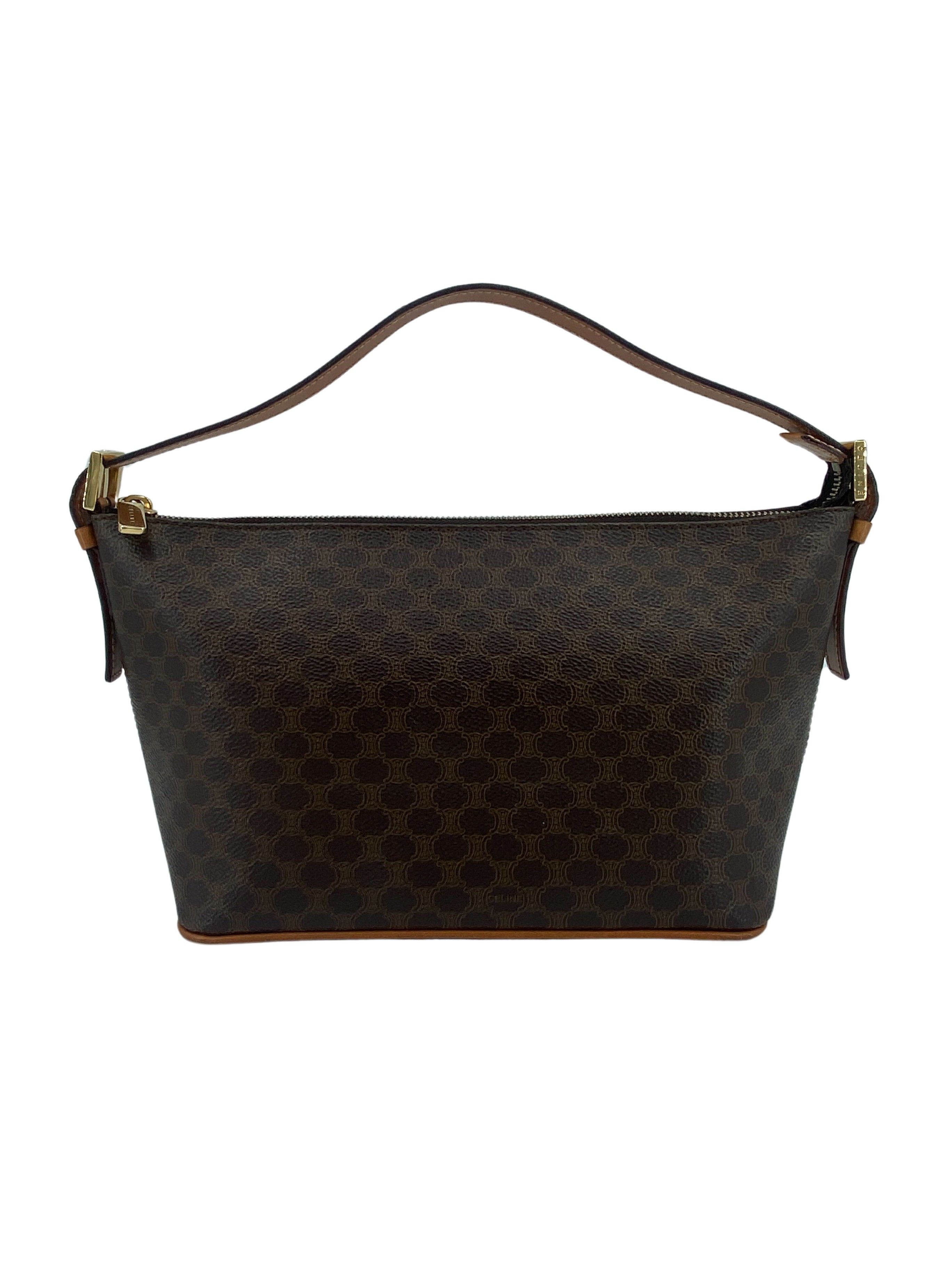 image of Celine Céline Macadam Shoulder in Brown, Women's