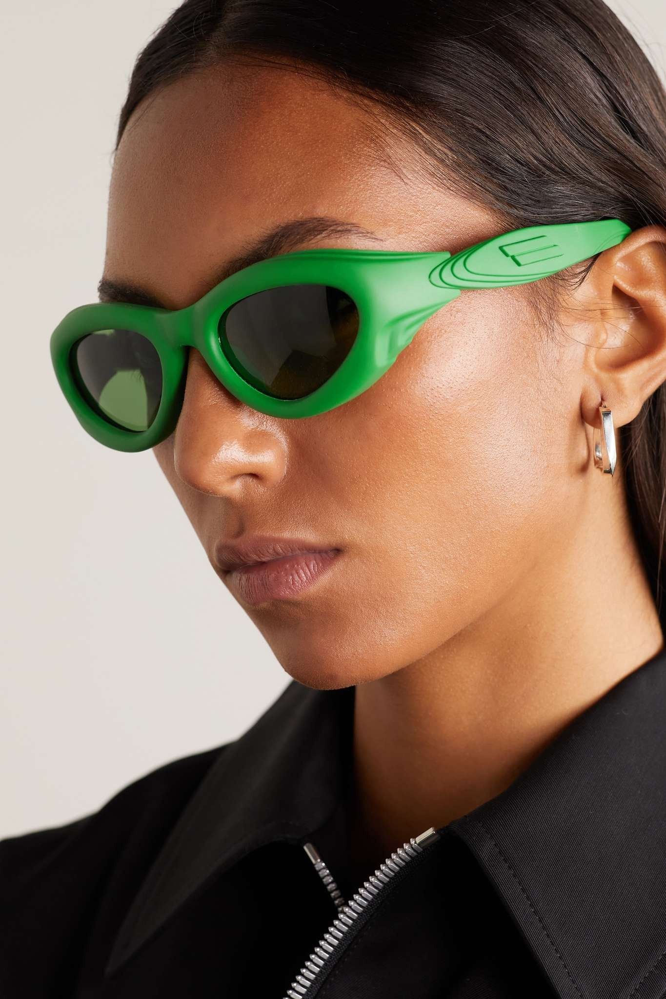 Bottega Veneta Green BV1162S Injection Rubber Sunglasses Size ONE SIZE - 1 Thumbnail