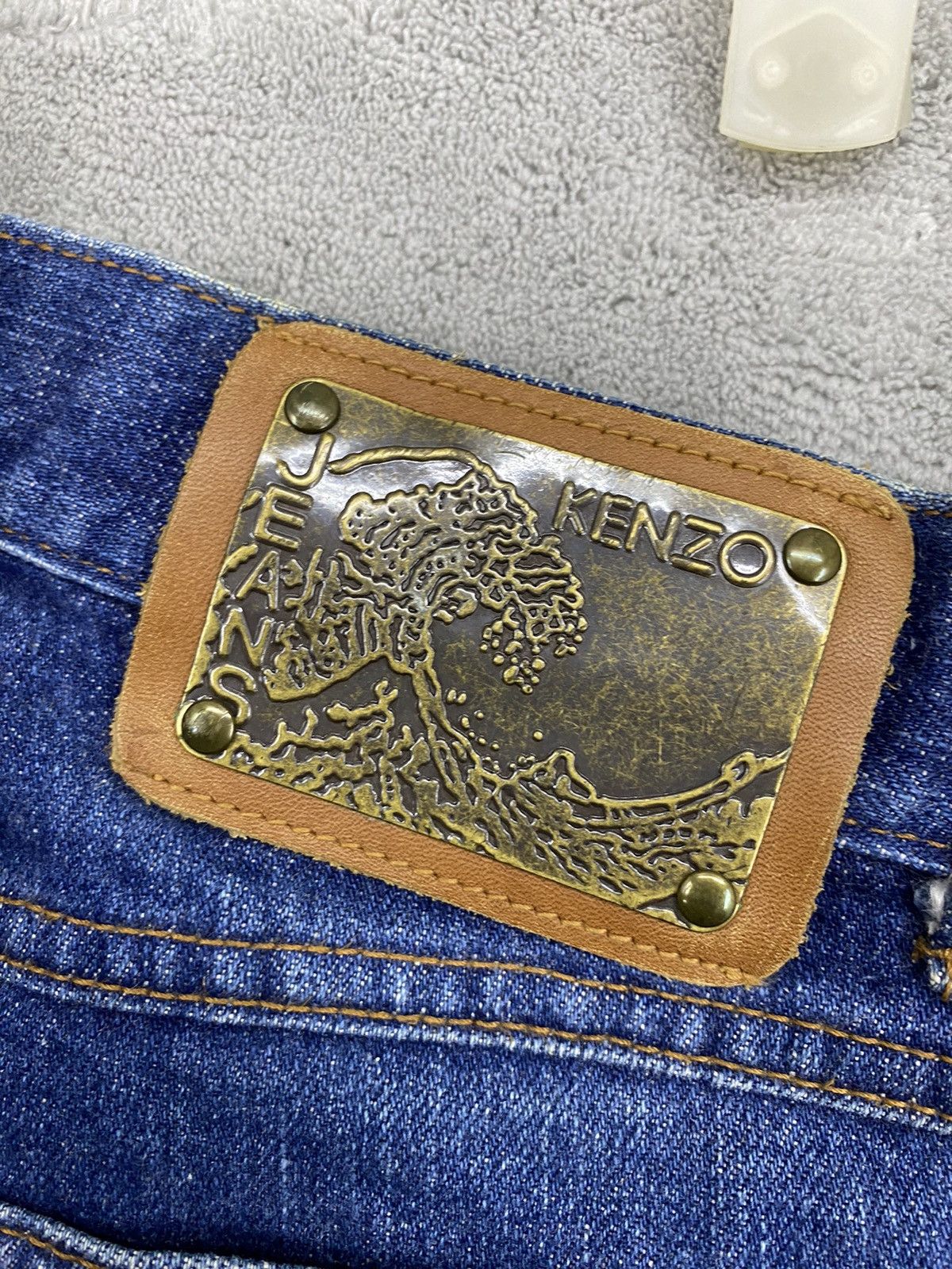 Kenzo × Vintage Y2K🔥Vintage KENZO BLUE DENIM JEANS Size US 30 / EU 46 - 10 Thumbnail
