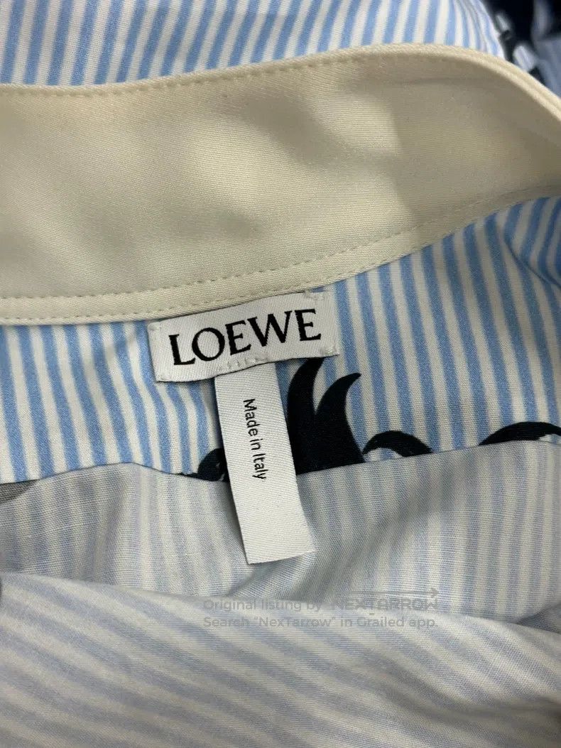 Loewe Loewe Blue printed asymmetric long-sleeve shirt Size S / US 4 / IT 40 - 4 Thumbnail