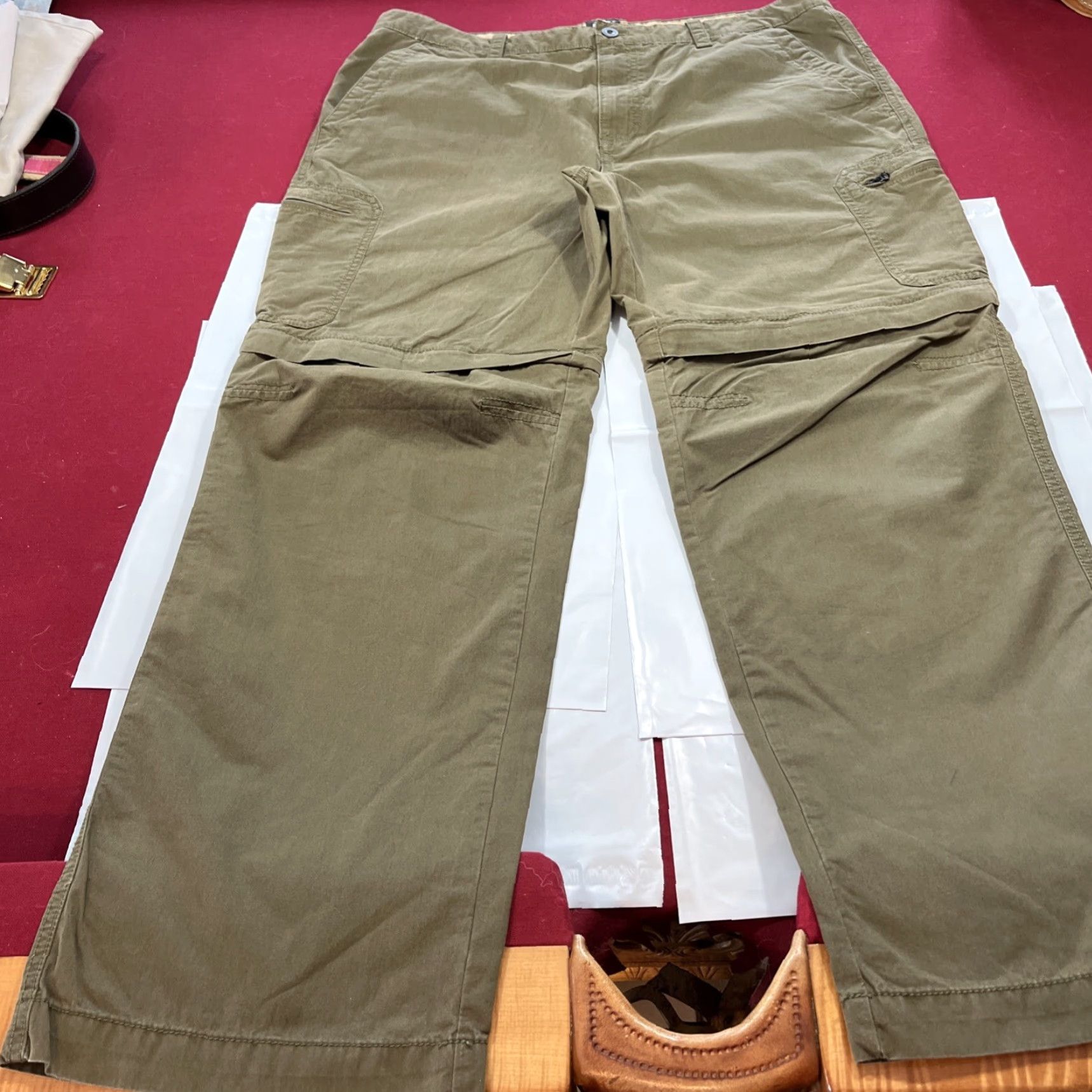 Timberland Timberland Zip OFF Leg ARMY GREEN Pants Shorts 38/32 Cargo Outdoor Men Zip OFF Leg Pants 38 in Greenmens Size US 38 / EU 54 - 7 Thumbnail