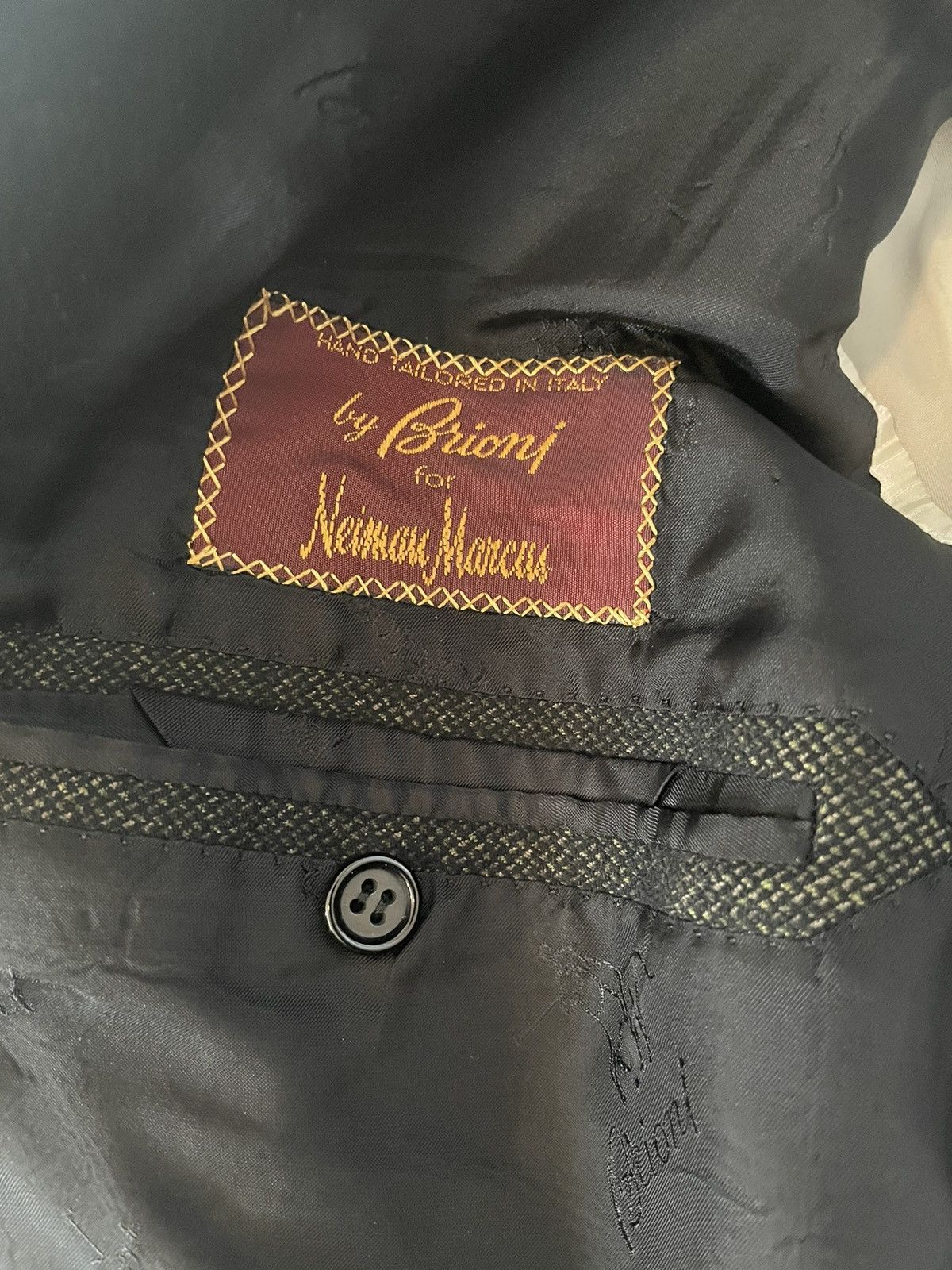Brioni Cashmere & Silk Traiano Hopsack Jacket Size 46L - 7 Thumbnail