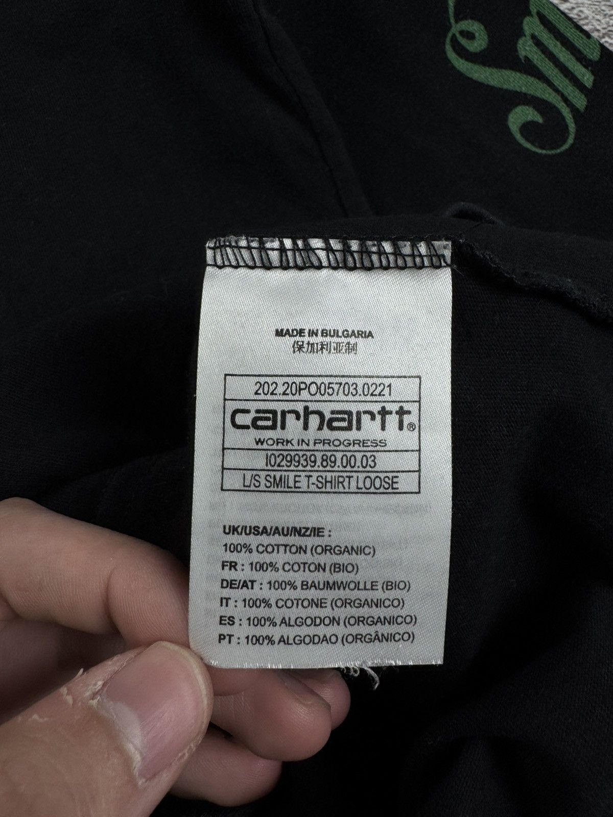 Carhartt Carhartt WIP Smile Loose Men’s Jersey Longsleeve T Shirt Tee Size US M / EU 48-50 / 2 - 16 Thumbnail