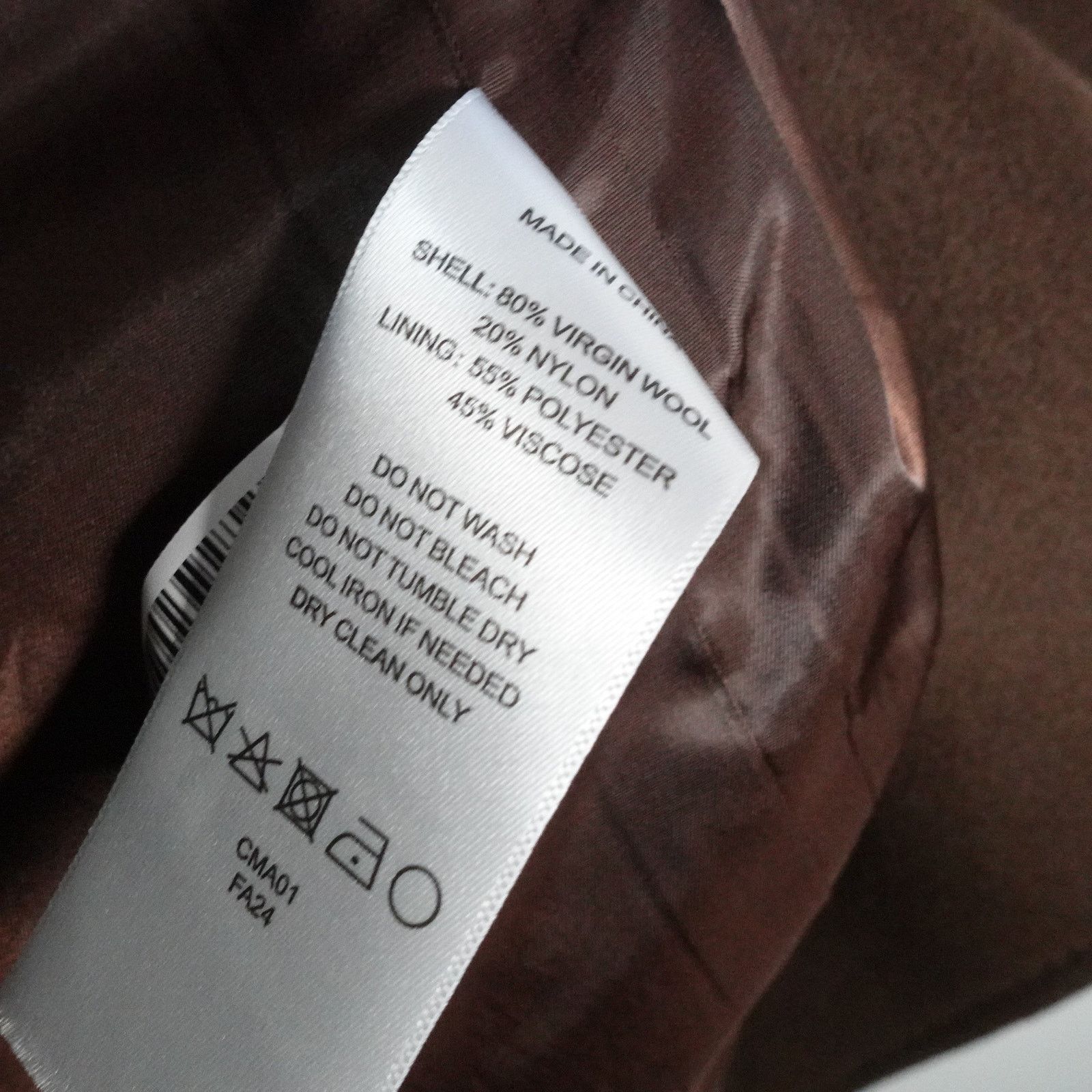 Quince NWOT Quince Small Italian Wool Double Breasted Coat Brown Size S / US 4 / IT 40 - 8 Thumbnail