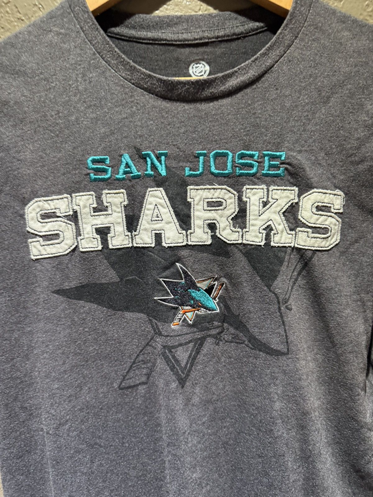 NHL Dark Grey San Jose Sharks Embroidered Logo NHL Medium Size US M / EU 48-50 / 2 - 1 Thumbnail