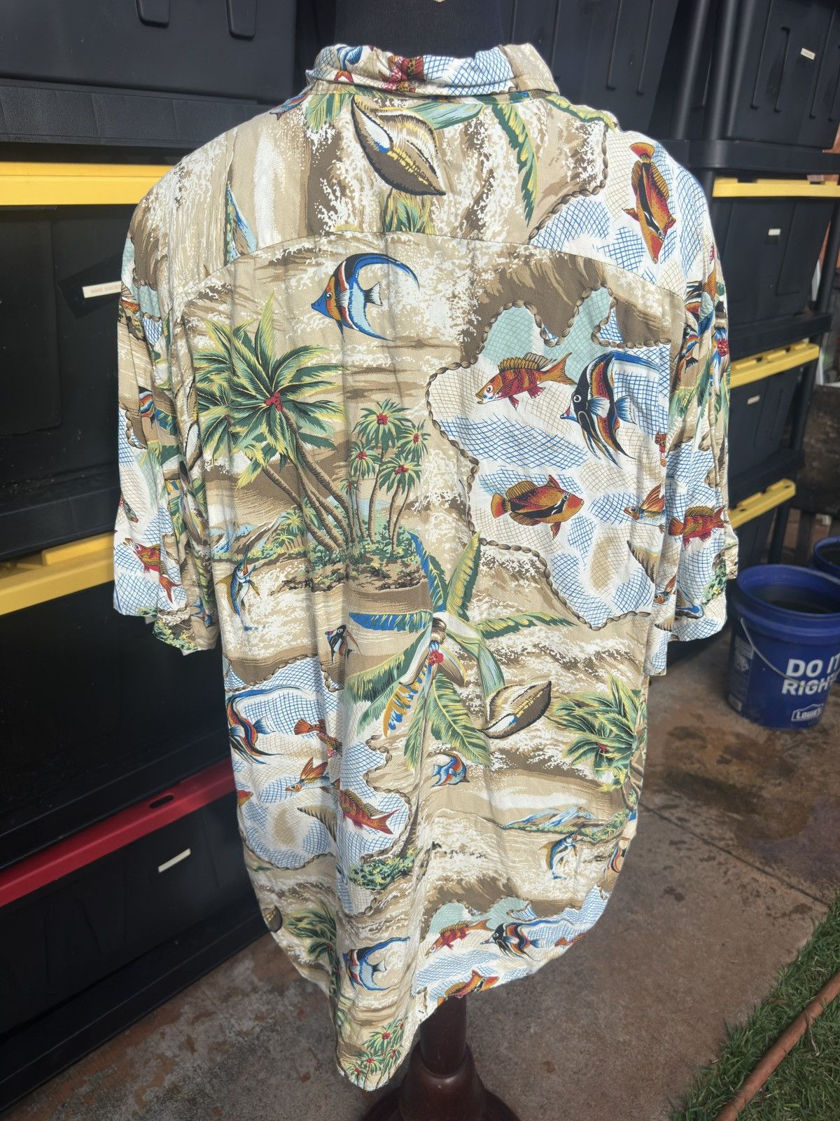 Reyn Spooner Reyn Spooner Tailored Fit Hawaiian Print Blue Men's XXL Size US XXL / EU 58 / 5 - 2 Thumbnail
