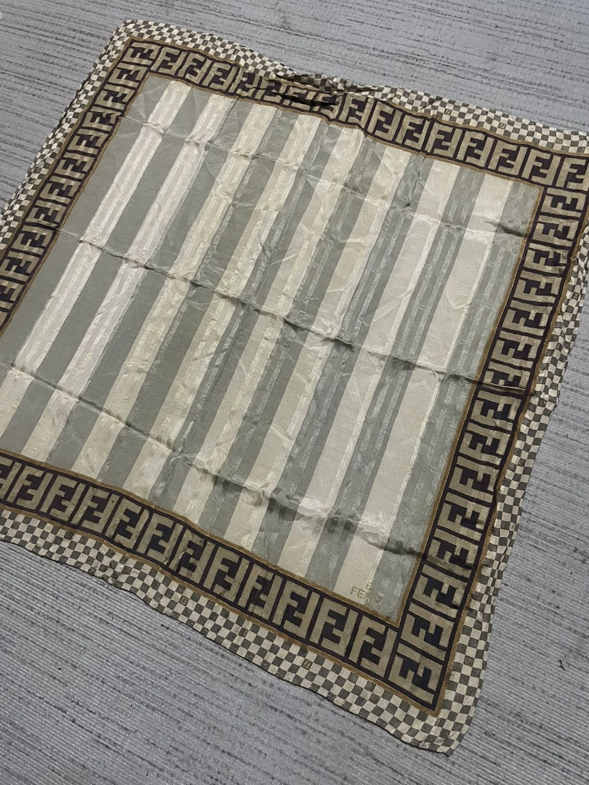 Fendi Vintage Fendi Handkerchief Bandana Size ONE SIZE - 2 Thumbnail