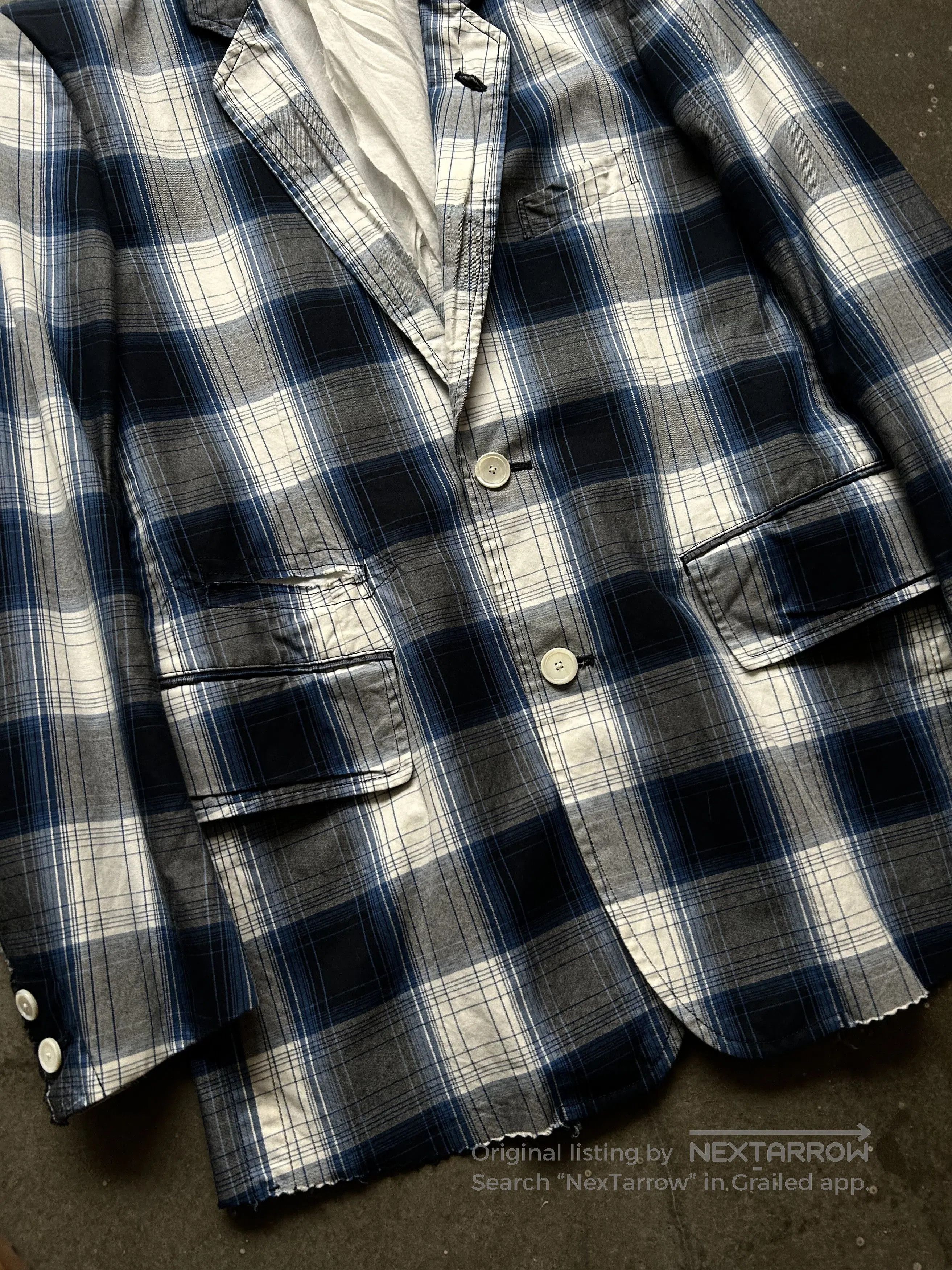Takahiromiyashita The Soloist. TAKAHIROMIYASHITA Plaid Blazer. Size US M / EU 48-50 / 2 - 5 Thumbnail