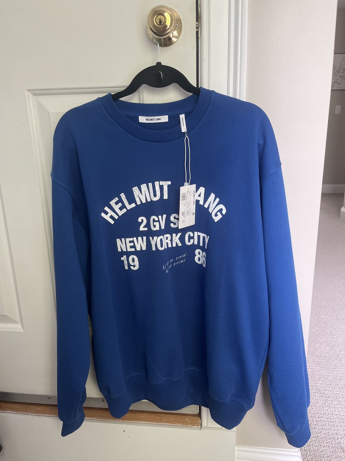 Helmut Lang Helmut lang varisty logo crewneck Size US M / EU 48-50 / 2 - 1 Thumbnail