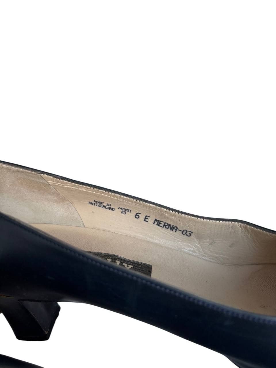 Bally W's Bally Leather Formal Flats Heel Shoes Pumps MERNA-03 6 E Size US 6 / IT 36 - 5 Thumbnail