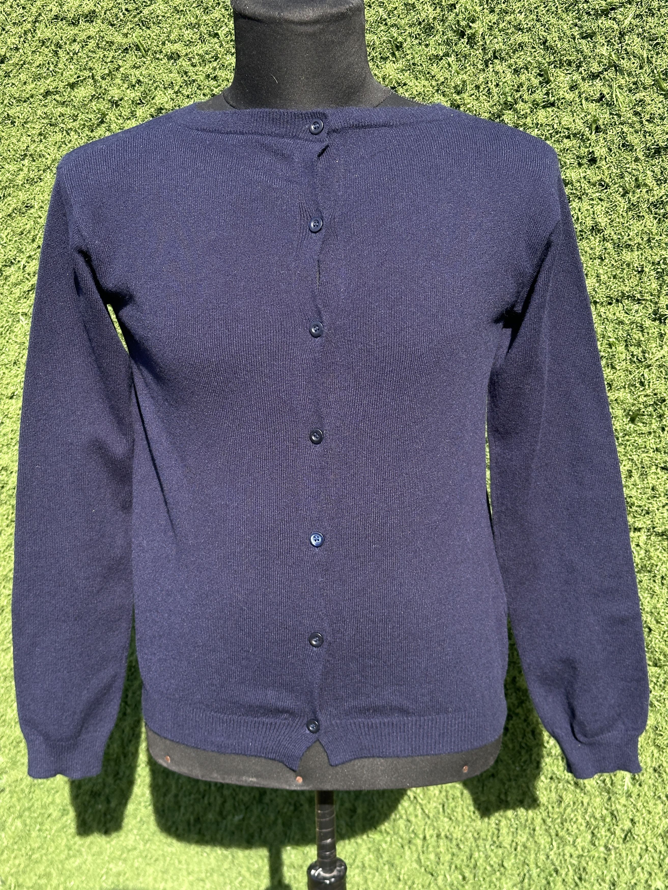 Prada Prada Button-Back Reversed Cardigan Size IT 42 Wool Knit Size M / US 6-8 / IT 42-44 - 1 Thumbnail
