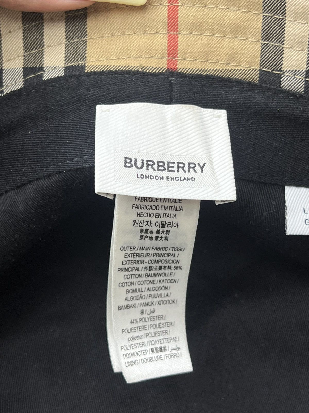 Burberry Burberry Vintage Check Bucket Hat Size ONE SIZE - 5 Thumbnail