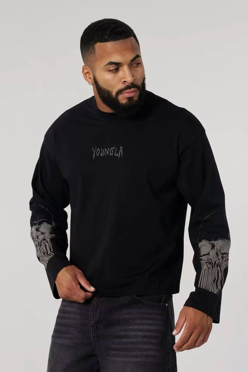 Japanese Brand × Vintage Long sleeve cotton t-shirt with round neckline Size US XL / EU 56 / 4 - 2 Thumbnail