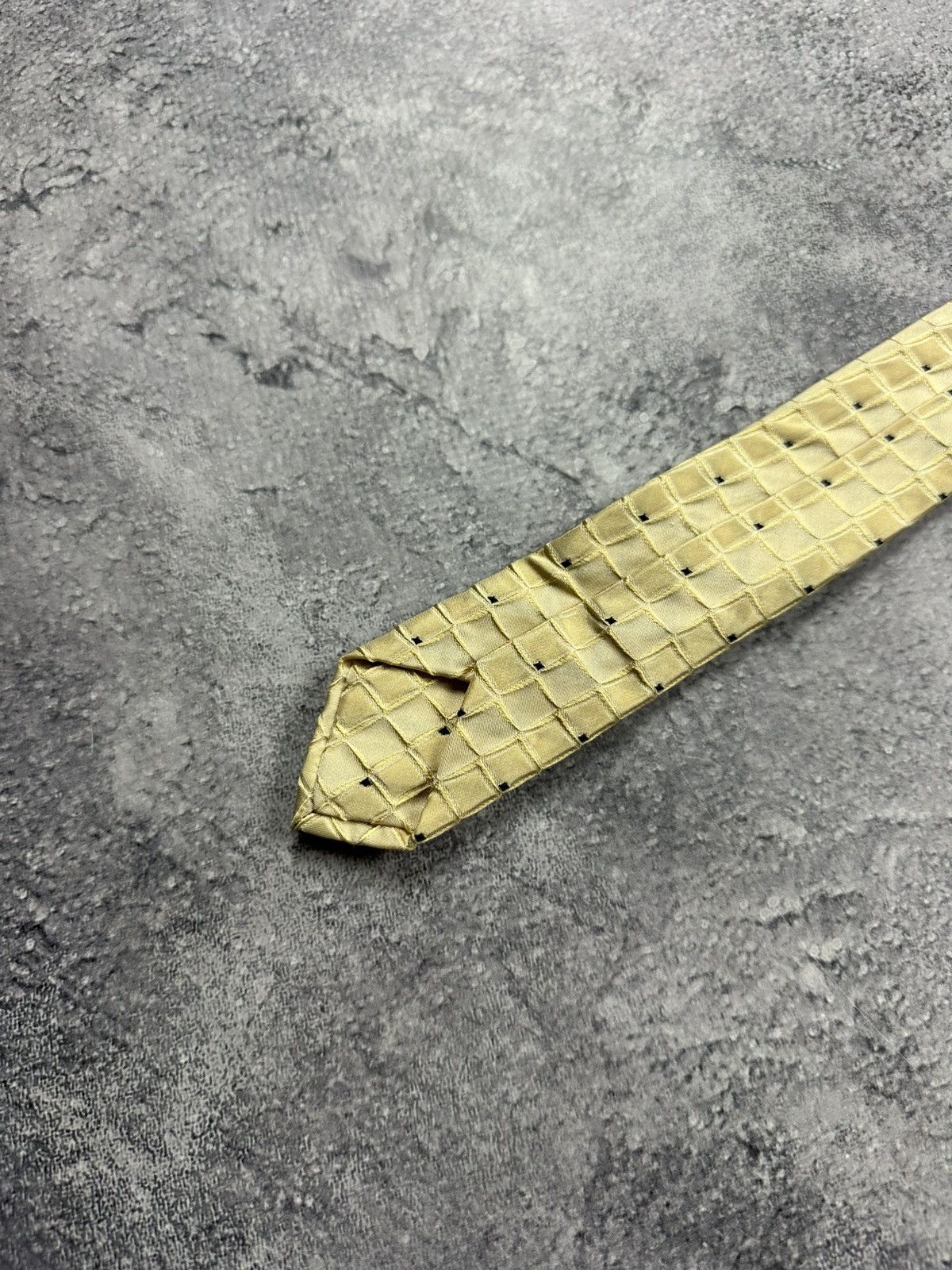 Zilli Zilli Gold Chain Logo Tie Pure Silk Italy Old Money Necktie Size ONE SIZE - 11 Thumbnail