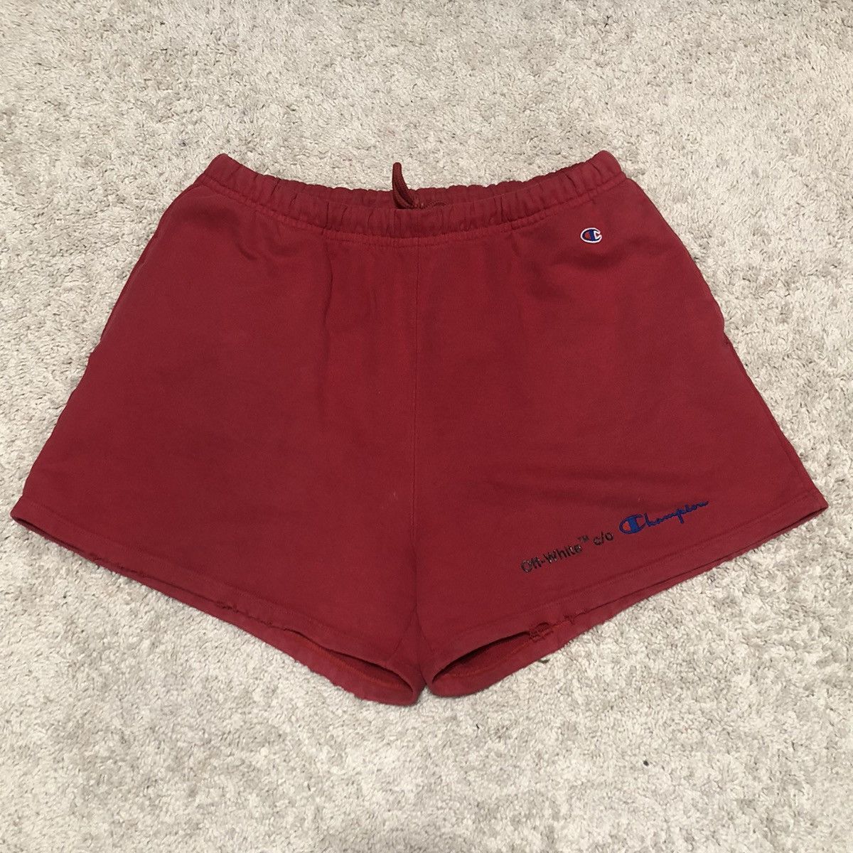 Champion Off White READ DESCRIPTION Off White X Champion Shorts Grailed