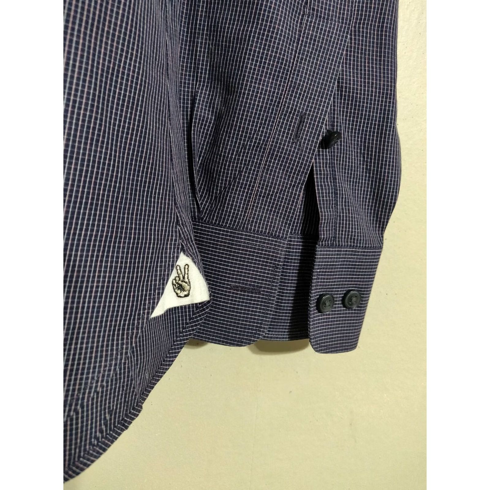 John Varvatos John Varvatos USA Slim Fit Button Down Casual Dress Shirt Men's 15.5 32/33 Size US M / EU 48-50 / 2 - 2 Thumbnail