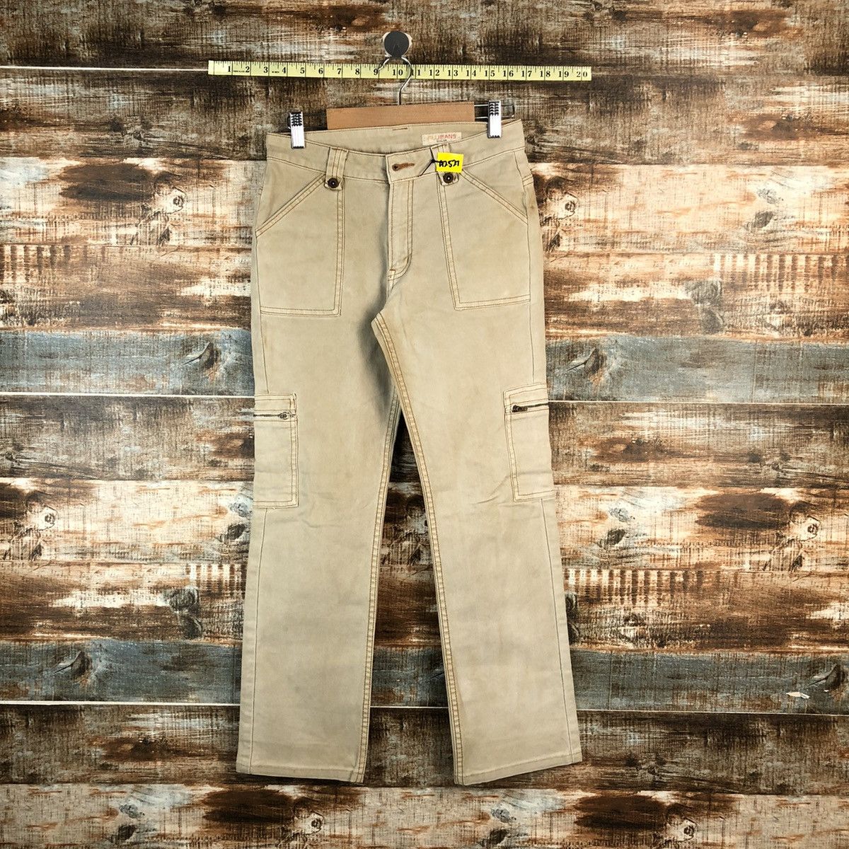Japanese Brand Ru Jeans Brown Cargo Multipocket Pants #A2527 Size 27" / US 4 / IT 40 - 1 Thumbnail