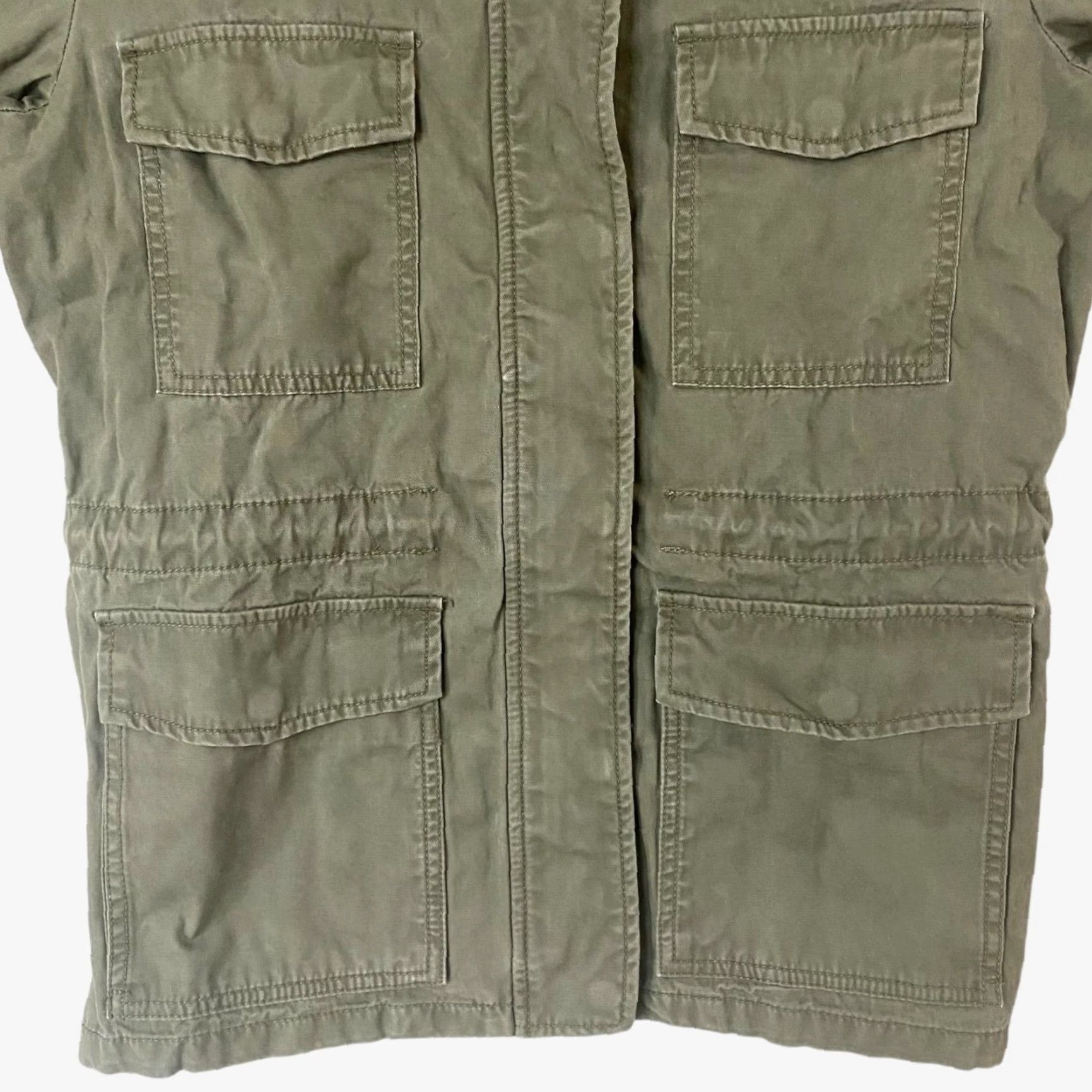 Madewell Madewell Women's Jacket Small Army Green Utility Full-Zip Long-Sleeve Cotton Military Style Size S / US 4 / IT 40 - 7 Thumbnail