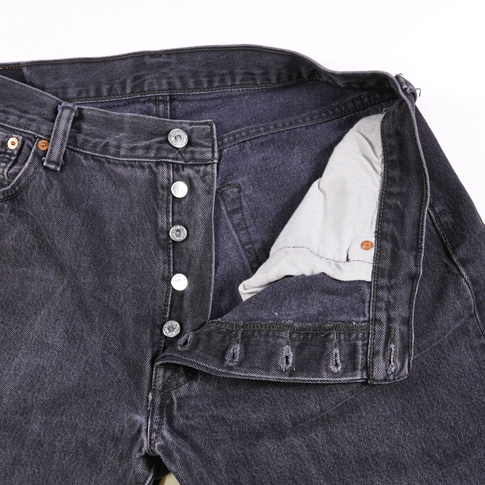Levi's Levi Strauss 501 Denim Jeans Straight Wide Leg Pants 36x30 Size US 36 / EU 52 - 6 Thumbnail