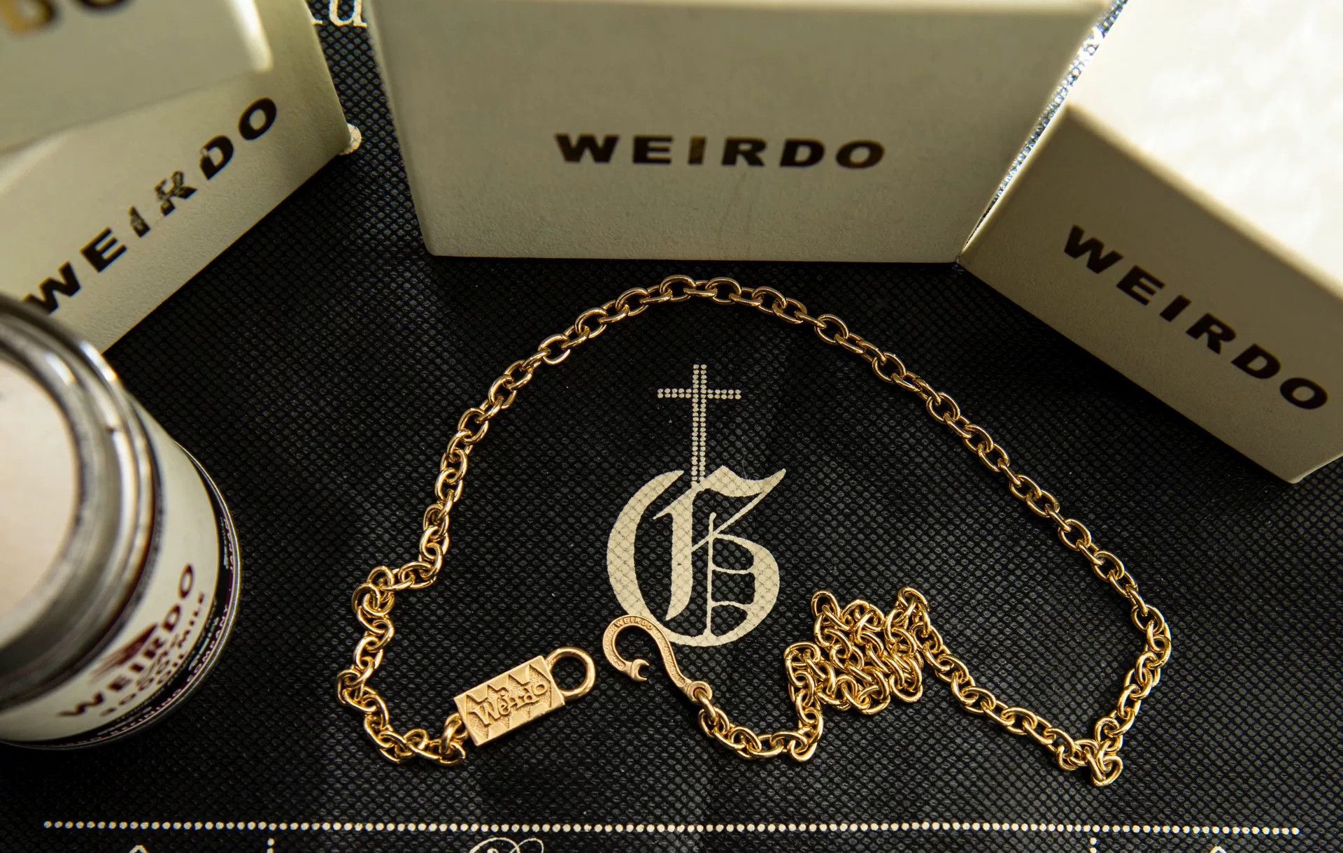 Odd Future Weirdo Wrench Logo Necklace in Gold Size ONE SIZE - 1 Thumbnail