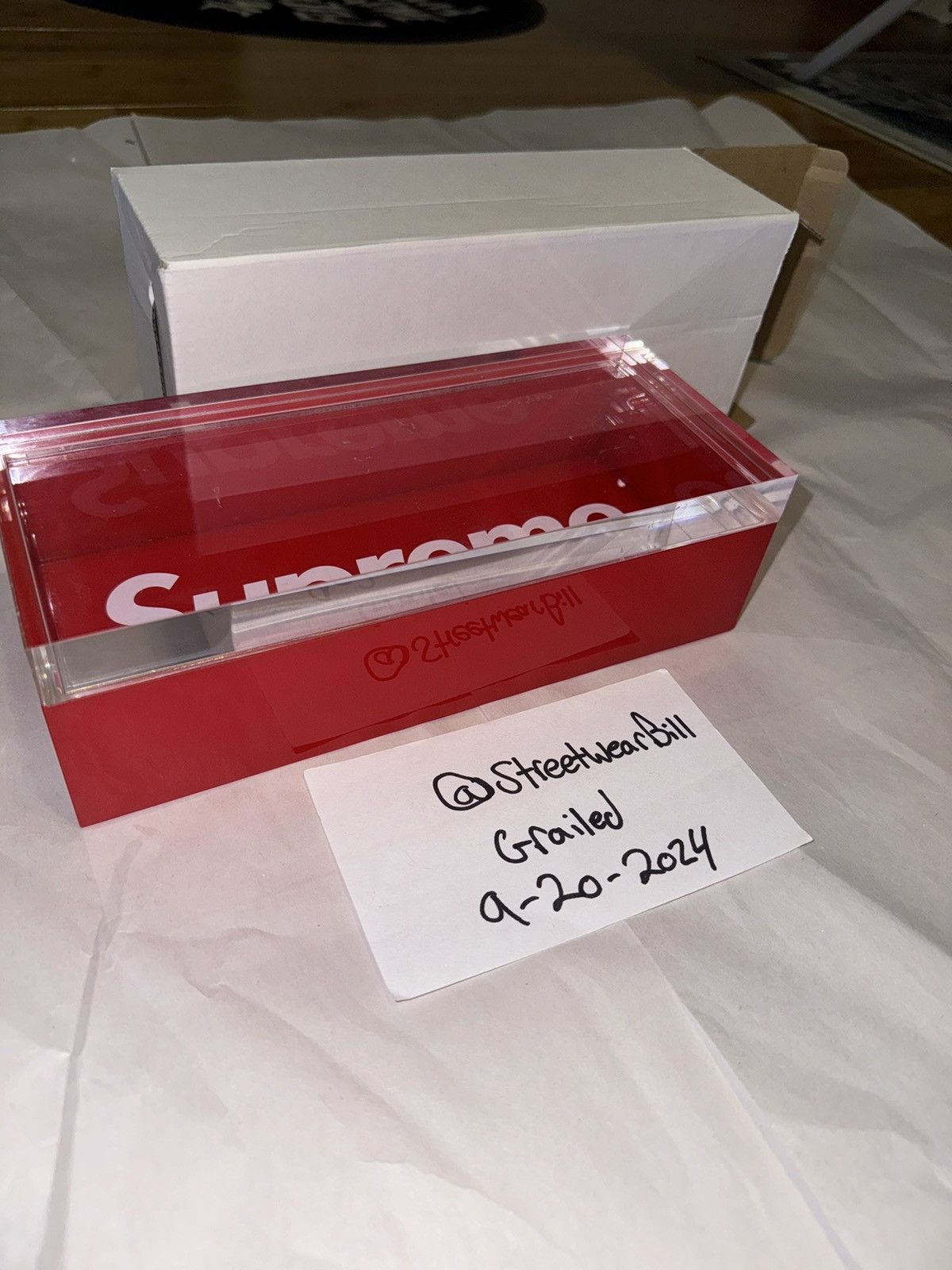 Supreme Supreme Acrylic Lucite Box Size ONE SIZE - 2 Thumbnail