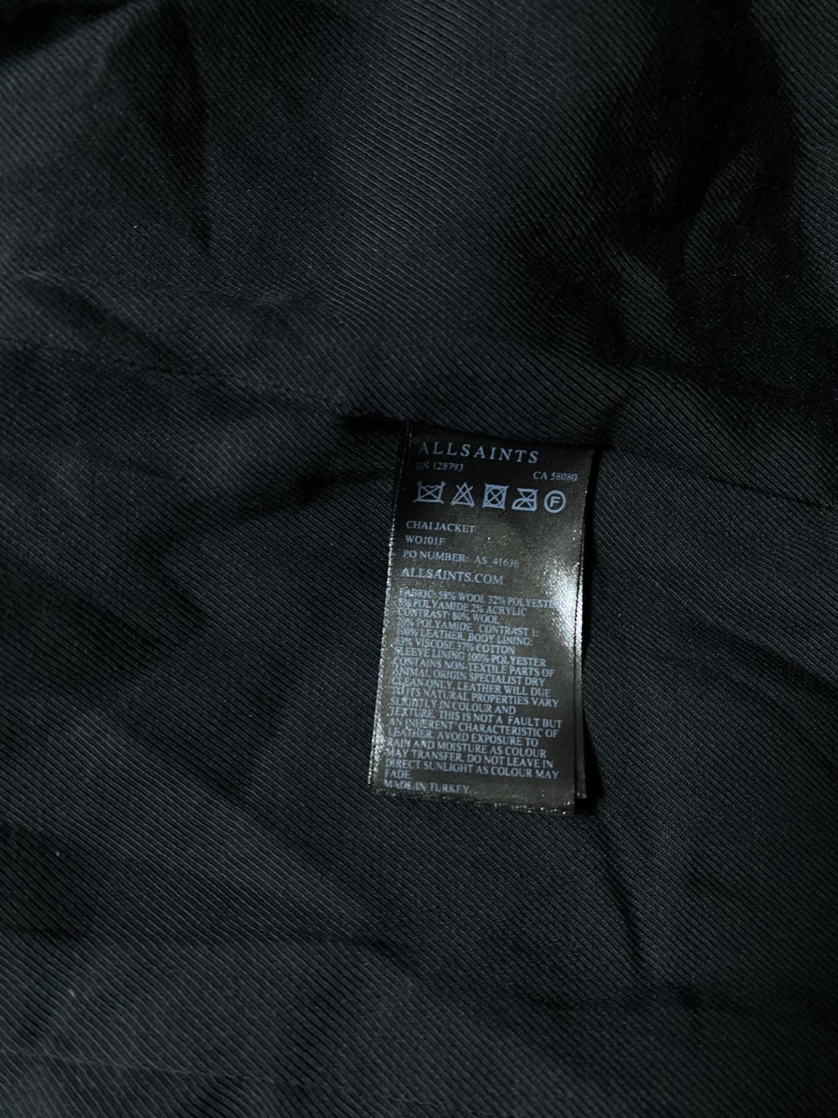 Allsaints Allsaints Leather Sleeves y2k Black Work Jacket Size S / US 4 / IT 40 - 5 Thumbnail
