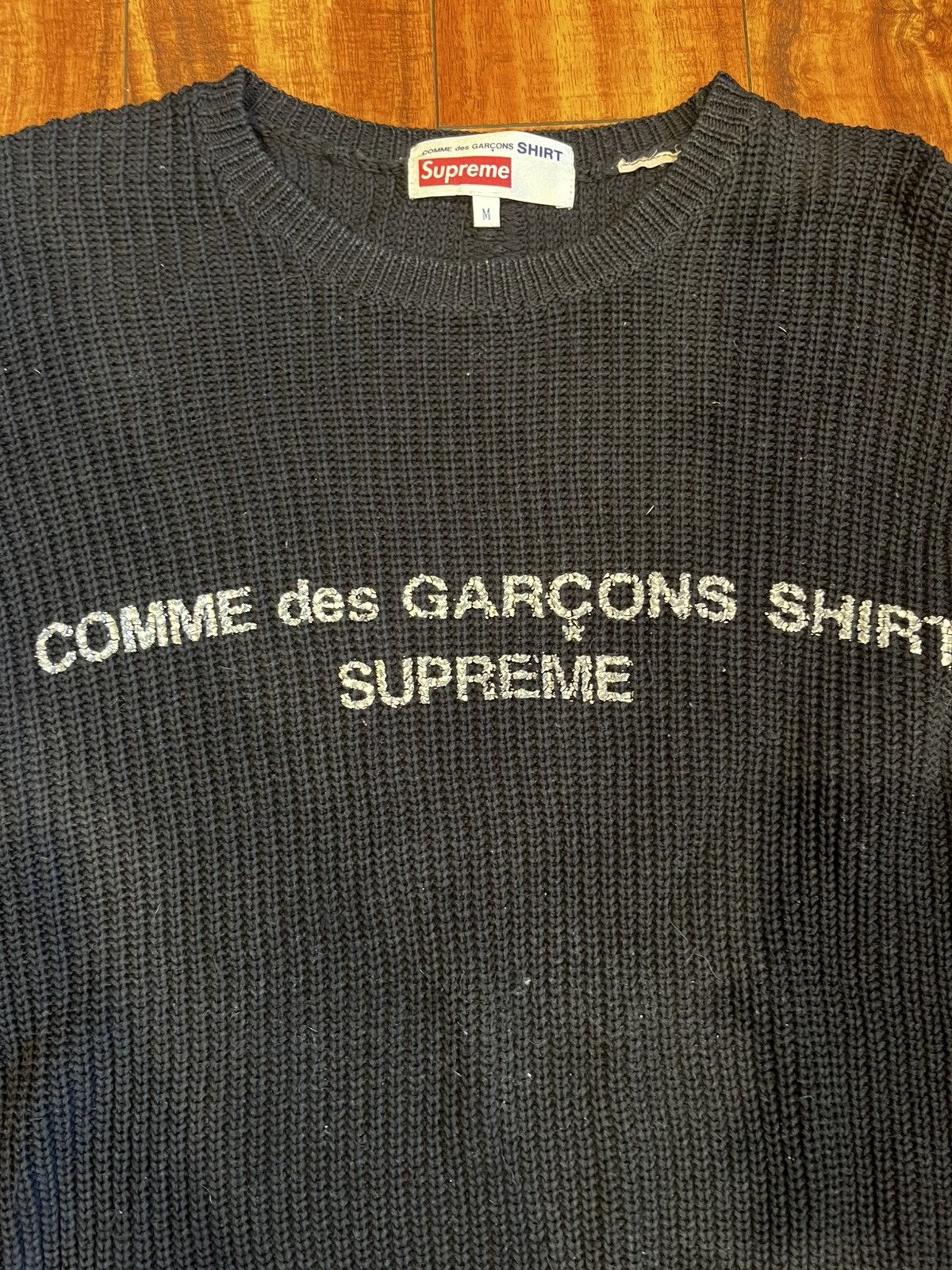 Comme des Garcons SHIRT × Supreme SUPREME CDG SWEATER Size US M / EU 48-50 / 2 - 2 Thumbnail