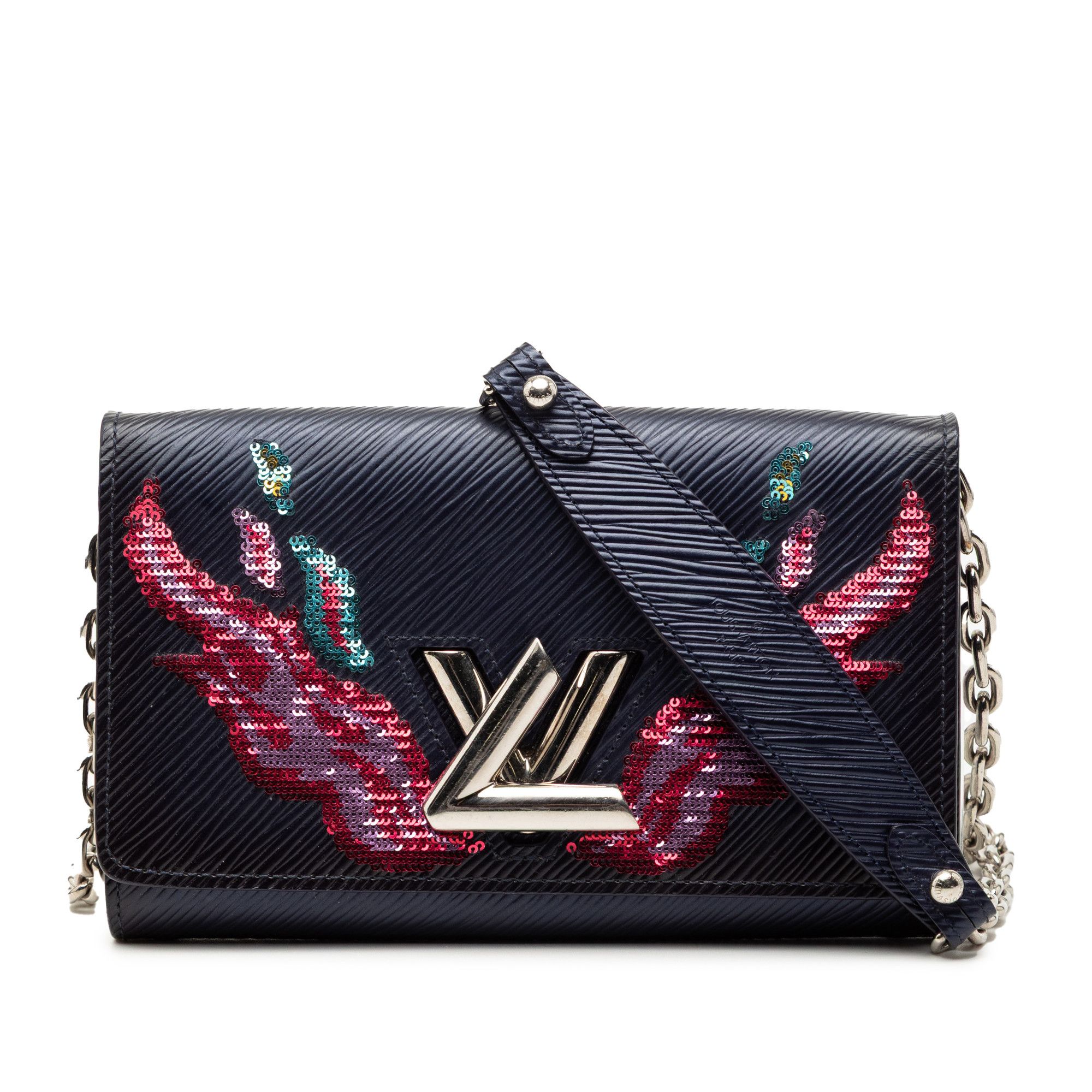 Louis Vuitton Louis Vuitton Epi Sequin Flames Twist Chain Wallet Size ONE SIZE - 1 Thumbnail
