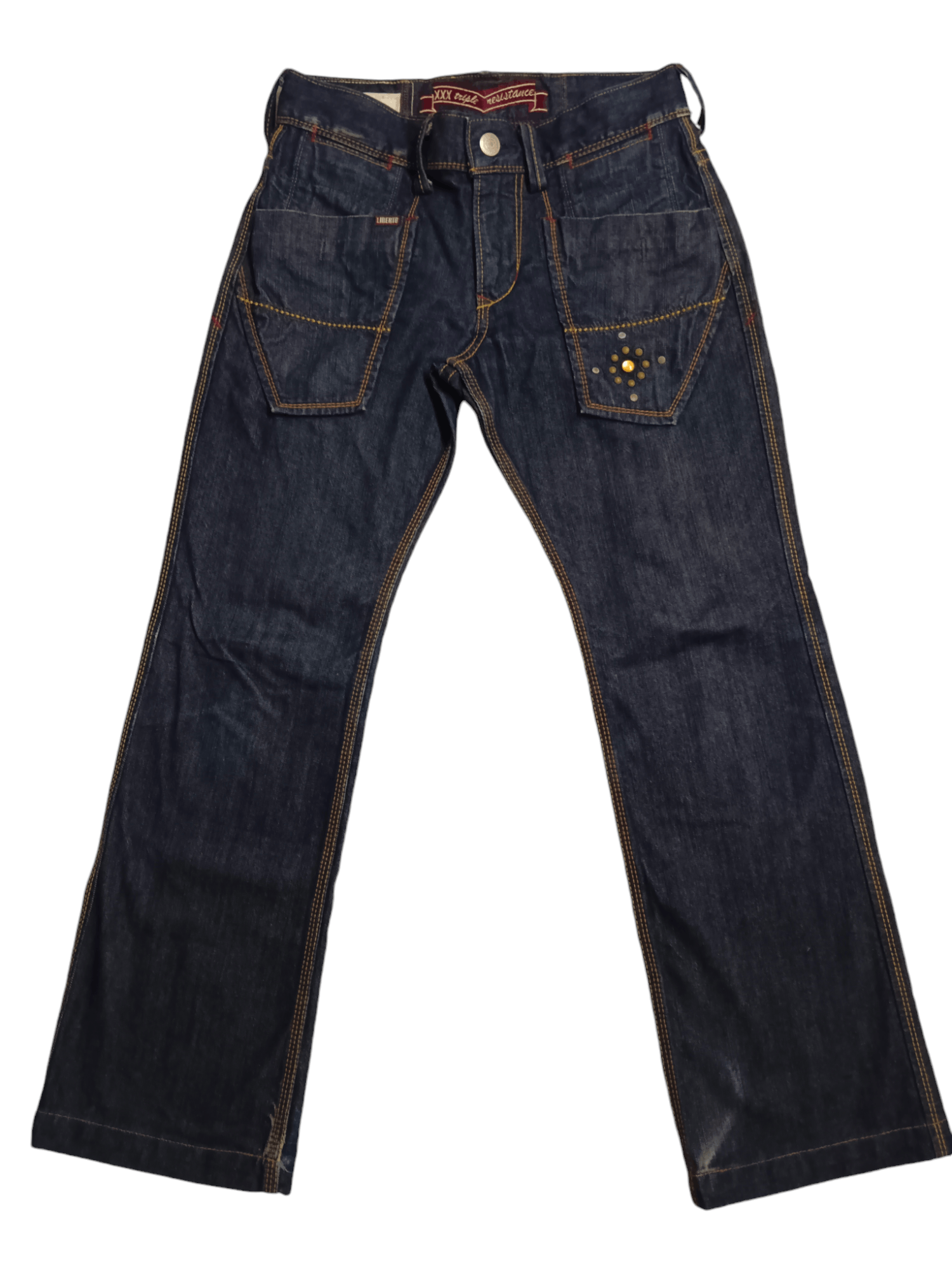 If Six Was Nine Liberto XXX Triple Resistance Flare Bush Denim Size US 29 - 1 Thumbnail