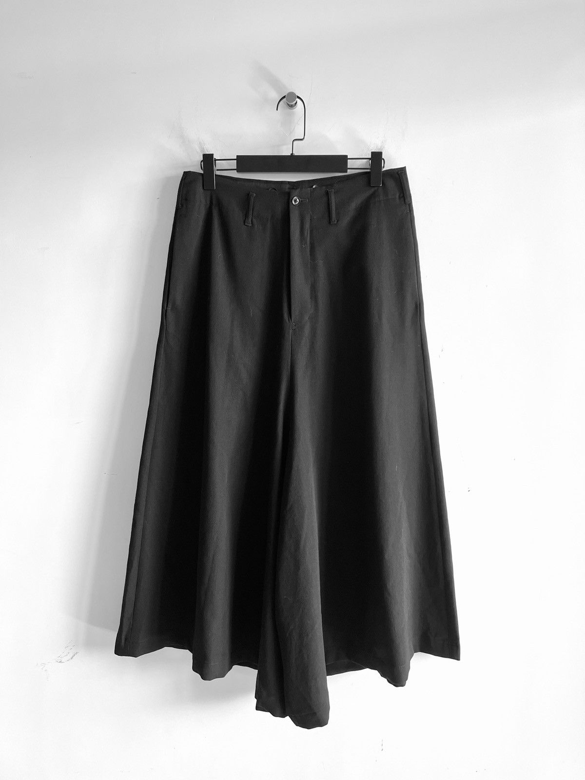 Yohji Yamamoto Yohji Yamamoto Pour Homme W/GABARDINE Flare Wide Pants Black Size US 28 / EU 44 - 16 Thumbnail